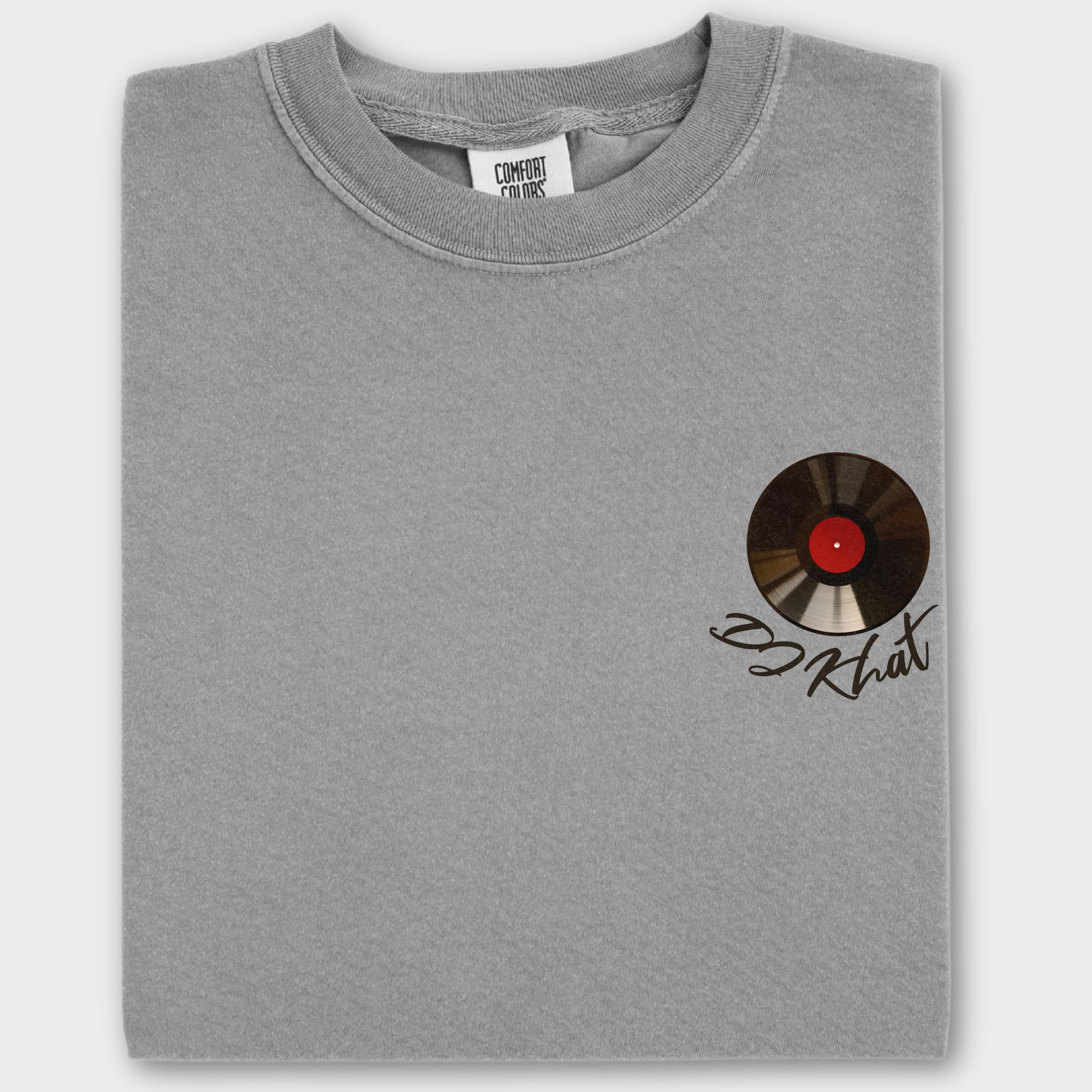 Retro DJ Khat Cat Graphic Comfort Colors Premium T-Shirt in Grey-Fetch N Found