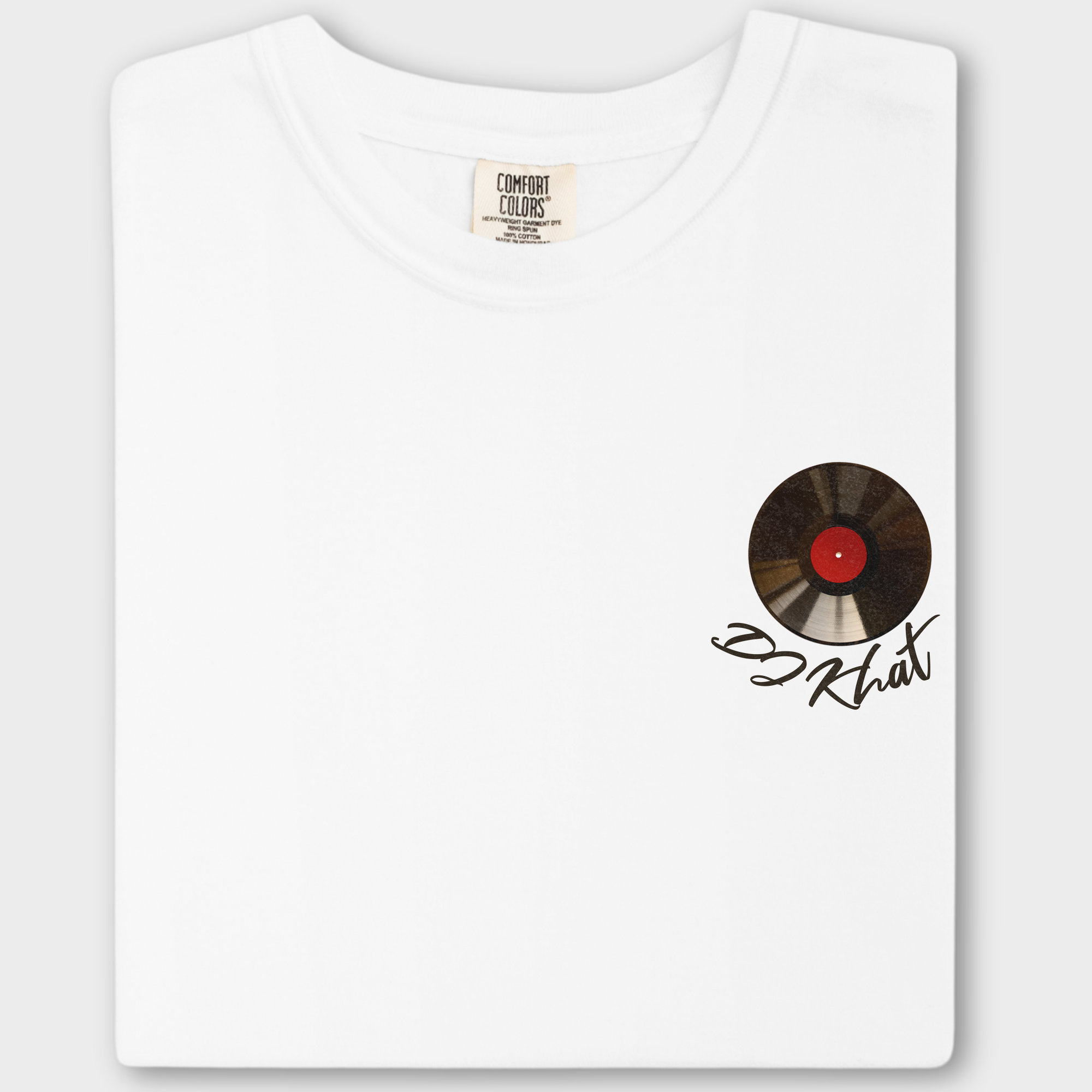 Retro DJ Khat Cat Graphic Comfort Colors Premium T-Shirt in White-Fetch N Found