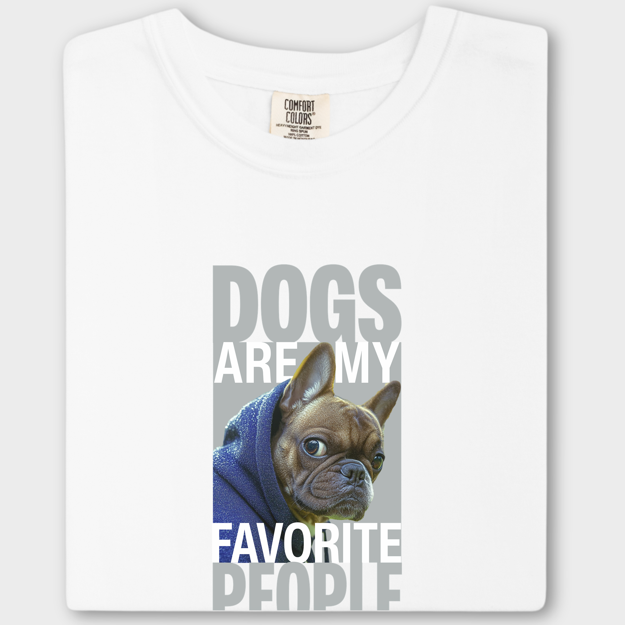 Modern Dogs Are My Favorite People Dog Graphic Comfort Colors T-Shirt in White-Fetch N Found