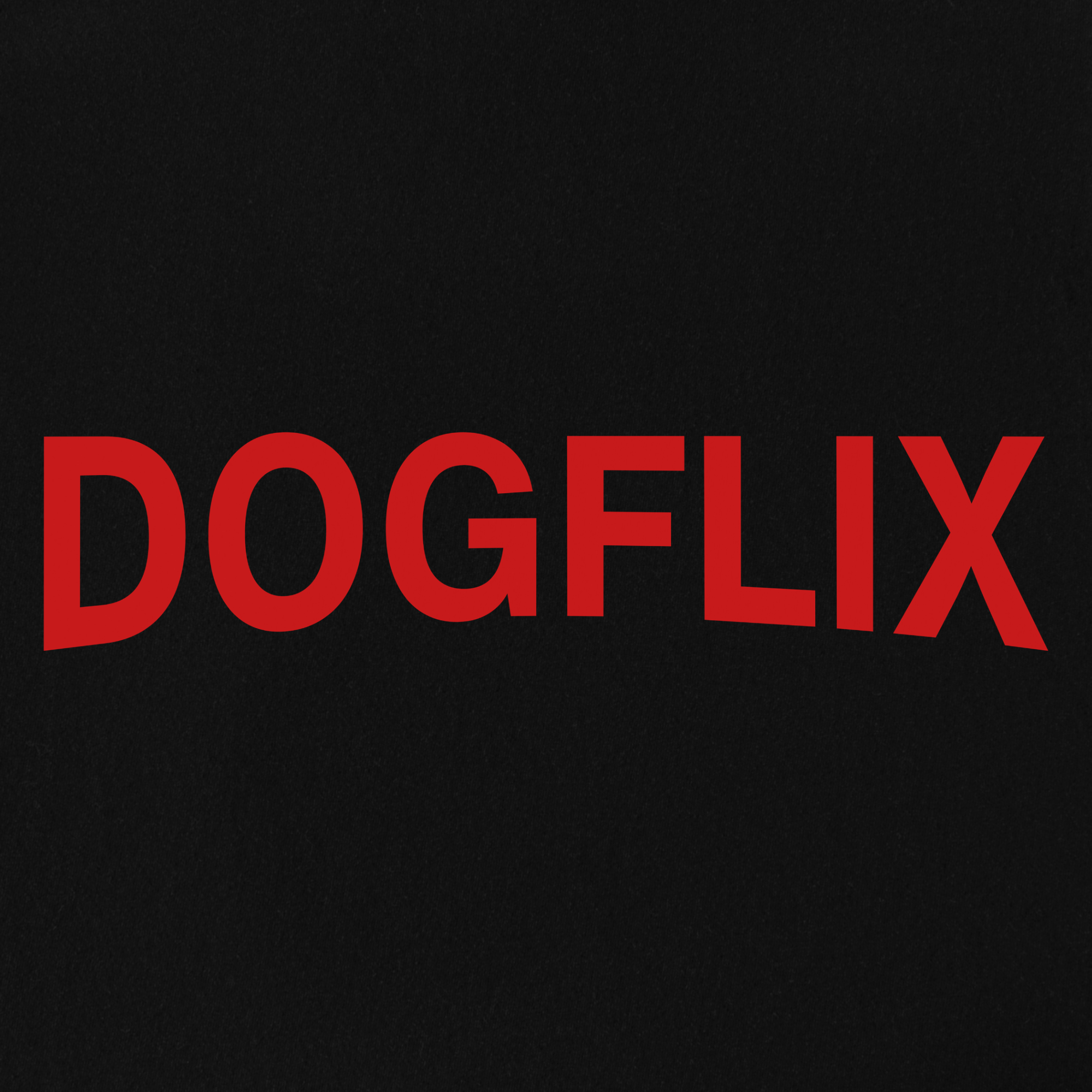 Modern DOGFLIX Dog Graphic Comfort Colors T-Shirt in Black