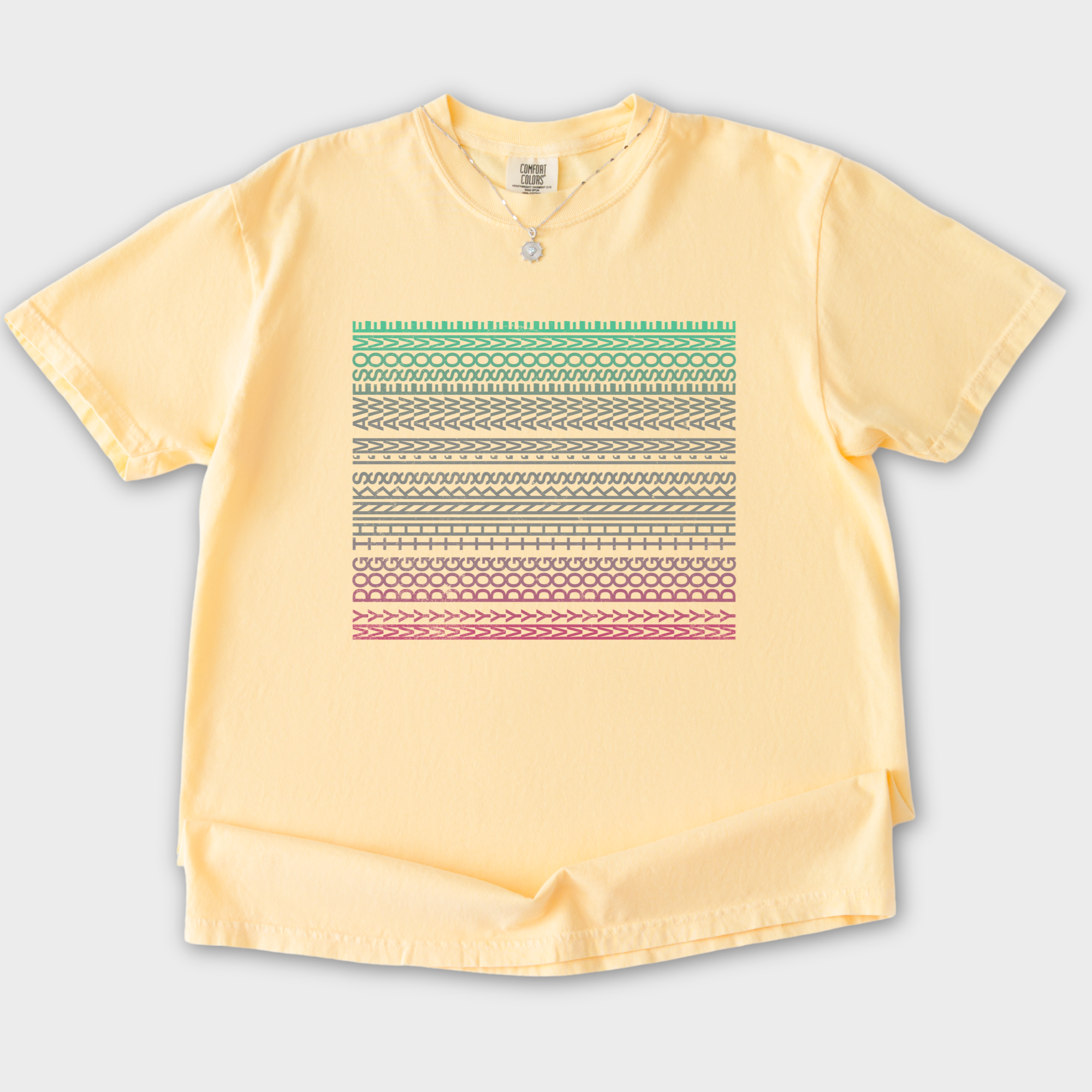 Pixelated My Dog Thinks Im Awesome Secret Message Dog Text Comfort Colors T-Shirt in Butter-T-Shirt-Butter-S-Fetch N Found