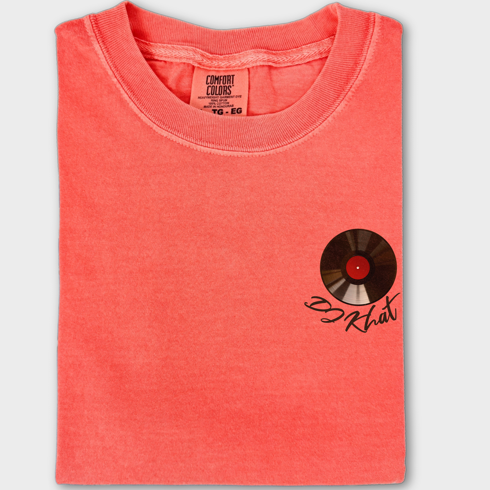 Retro DJ Khat Cat Graphic Comfort Colors Premium T-Shirt in Bright Salmon-Fetch N Found
