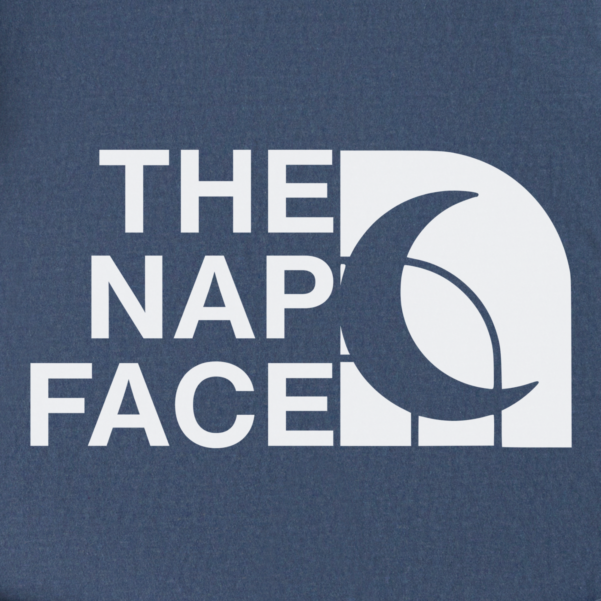 Modern The Nap Face Pet Text Comfort Colors T-Shirt in Denim