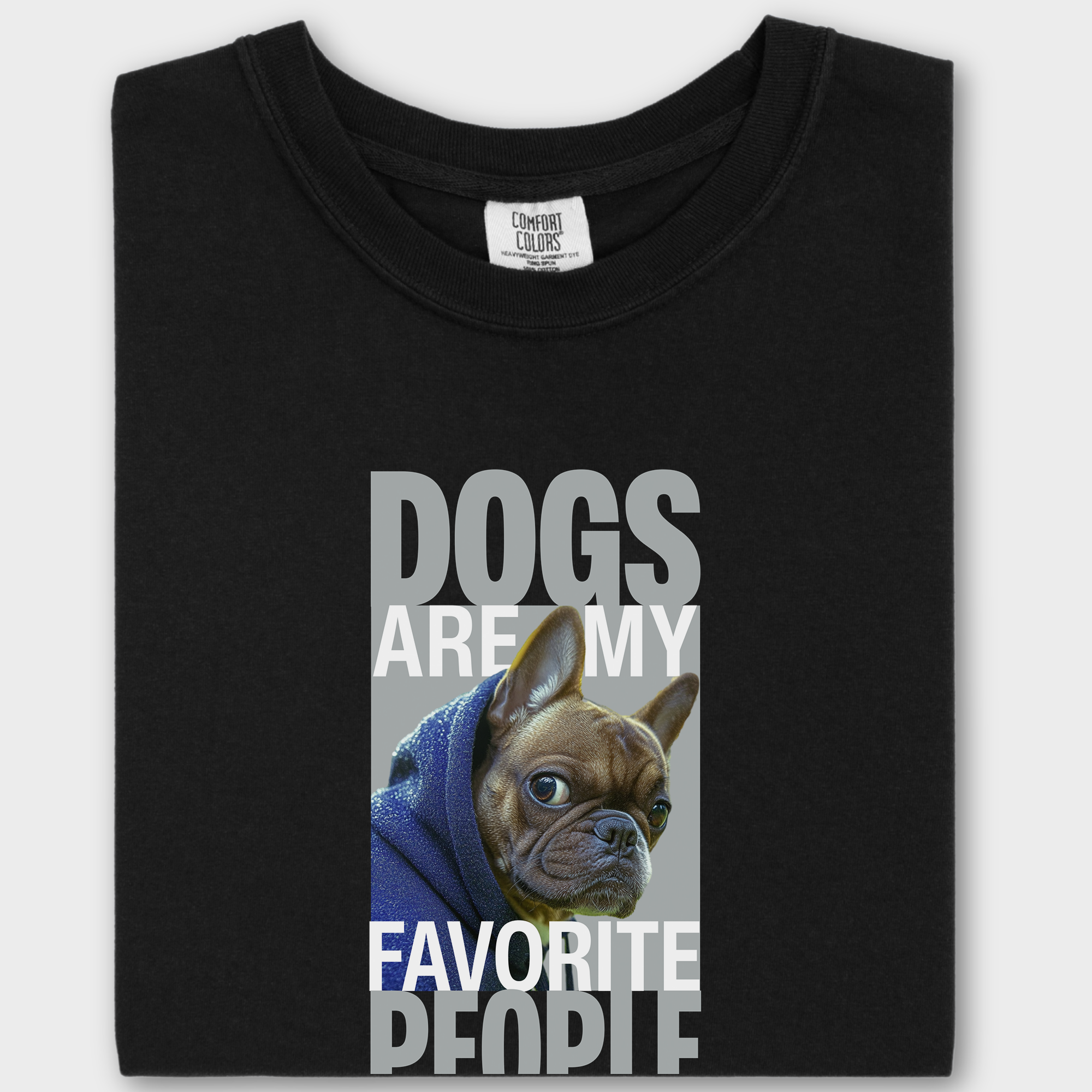 Modern Dogs Are My Favorite People Dog Graphic Comfort Colors T-Shirt in Black-Fetch N Found