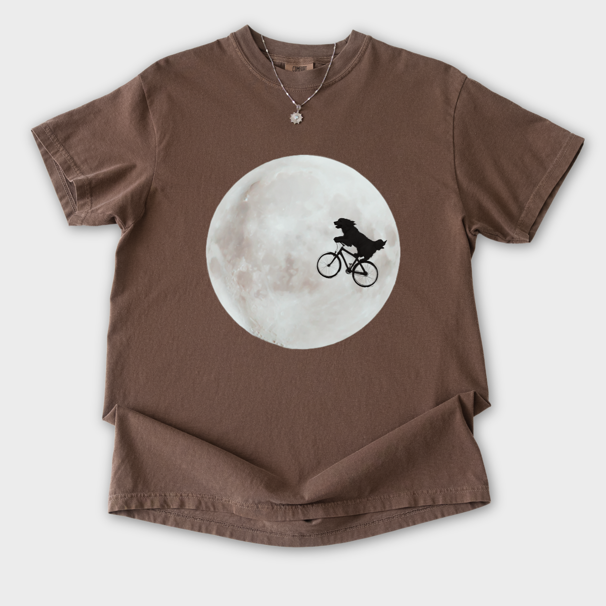 Retro Dog Phone Home Dog Minimalist Comfort Colors T-Shirt in Espresso