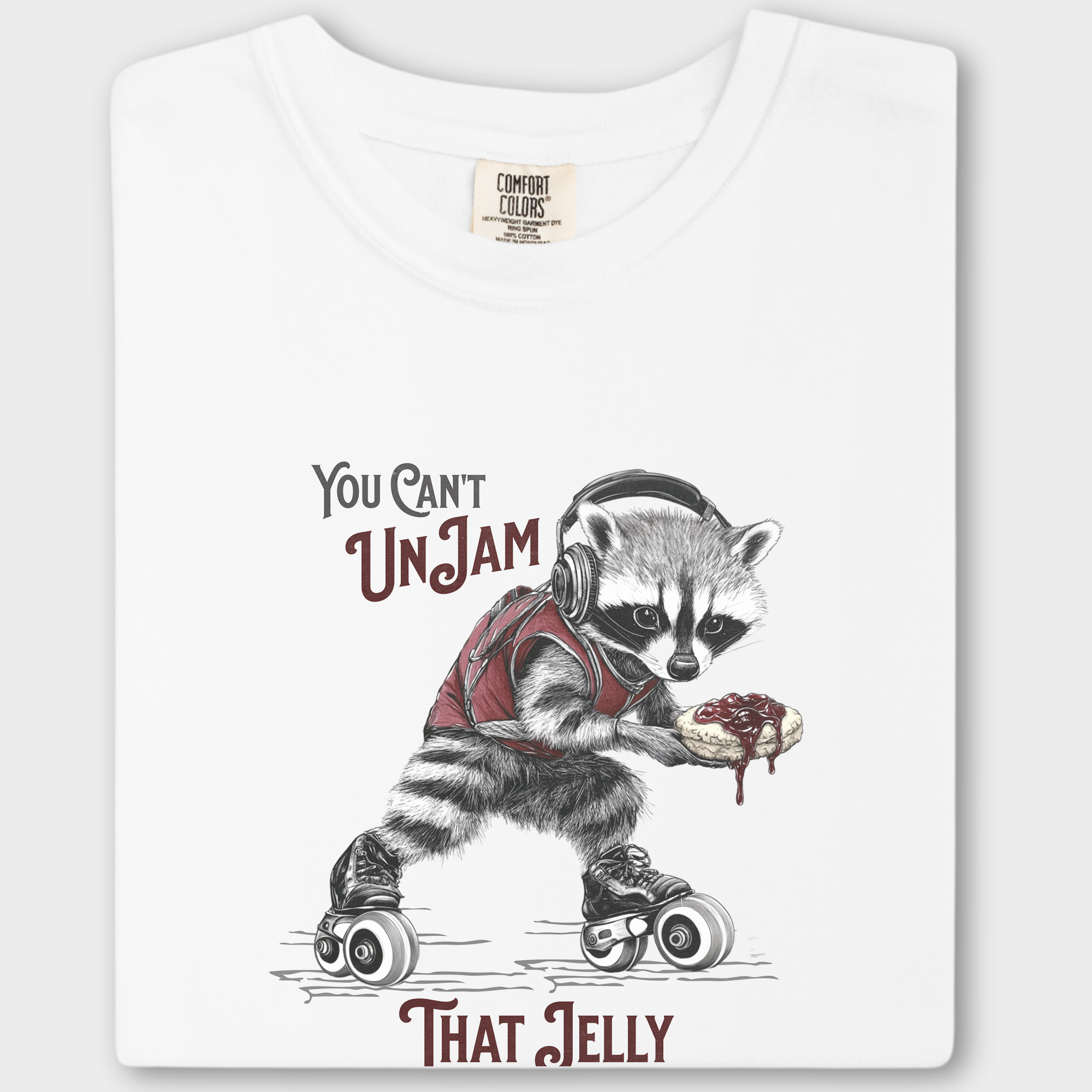 Western You Cant Unjam That Jelly Feral Line Art Comfort Colors T-Shirt in White-Fetch N Found