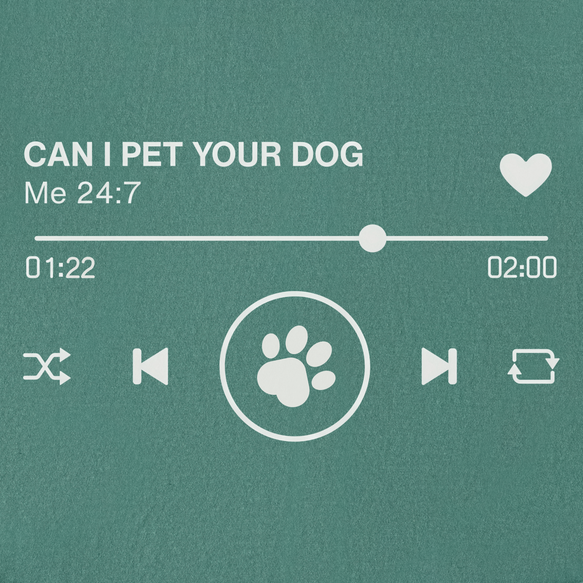 Minimalist Can I Pet Your Dog Digital Player Dog Graphic Comfort Colors T-Shirt in Light Green-T-Shirt-Fetch N Found