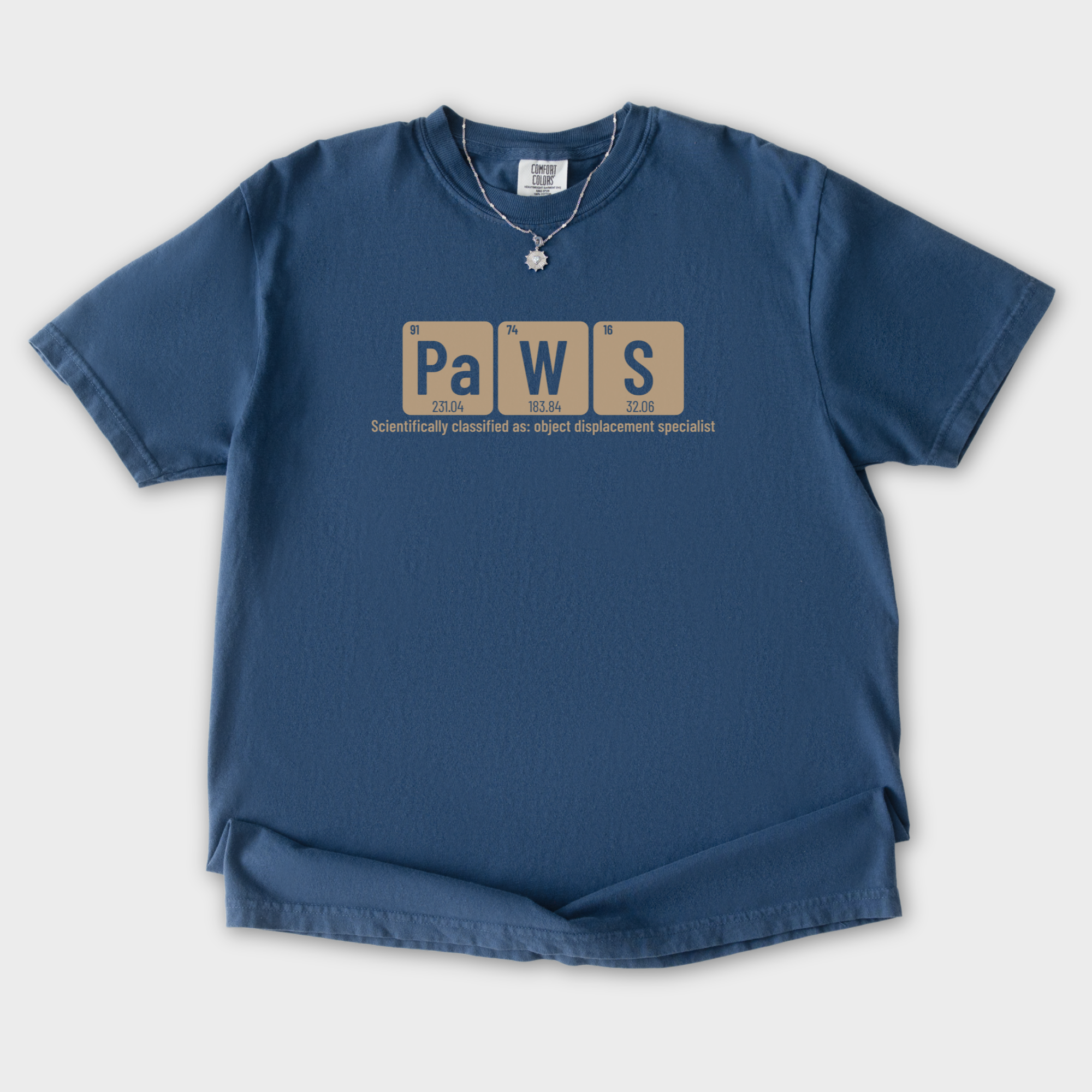 Retro Paws Cat Graphic Comfort Colors T-Shirt in Midnight