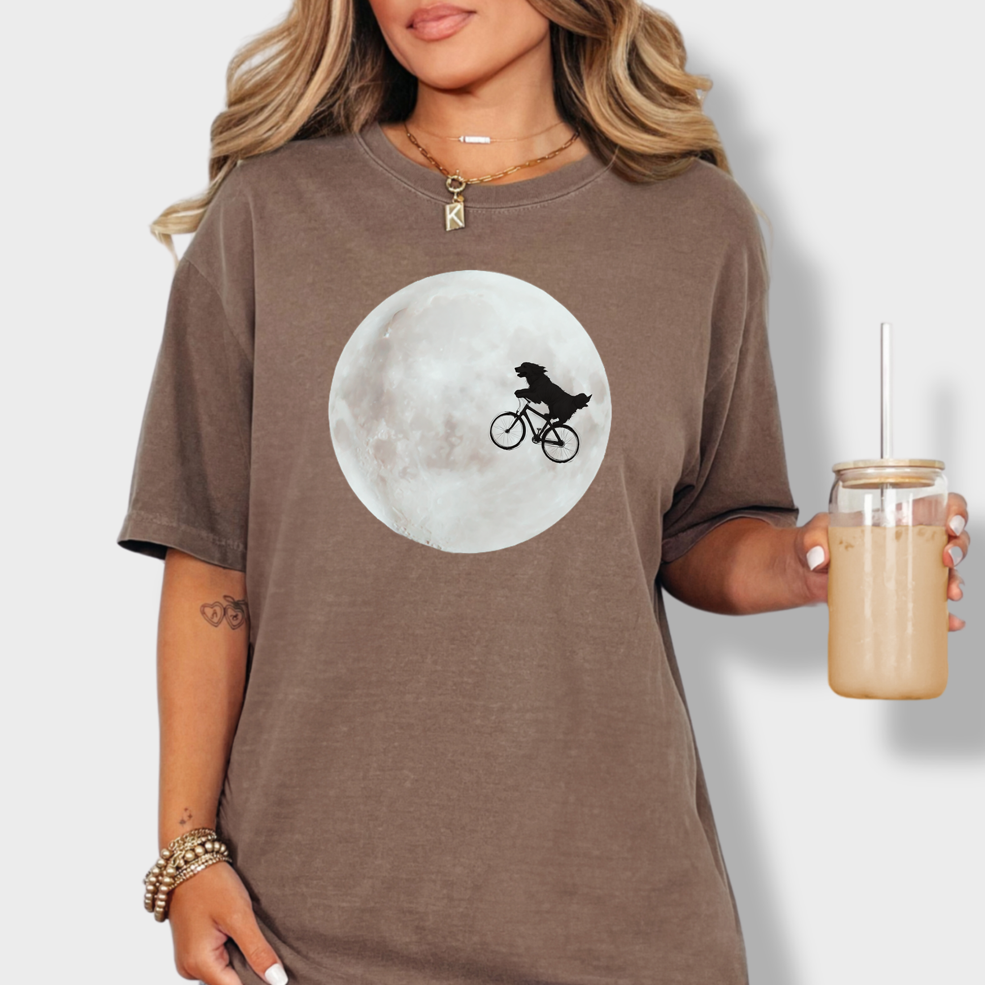 Retro Dog Phone Home Dog Minimalist Comfort Colors T-Shirt in Espresso-Fetch N Found