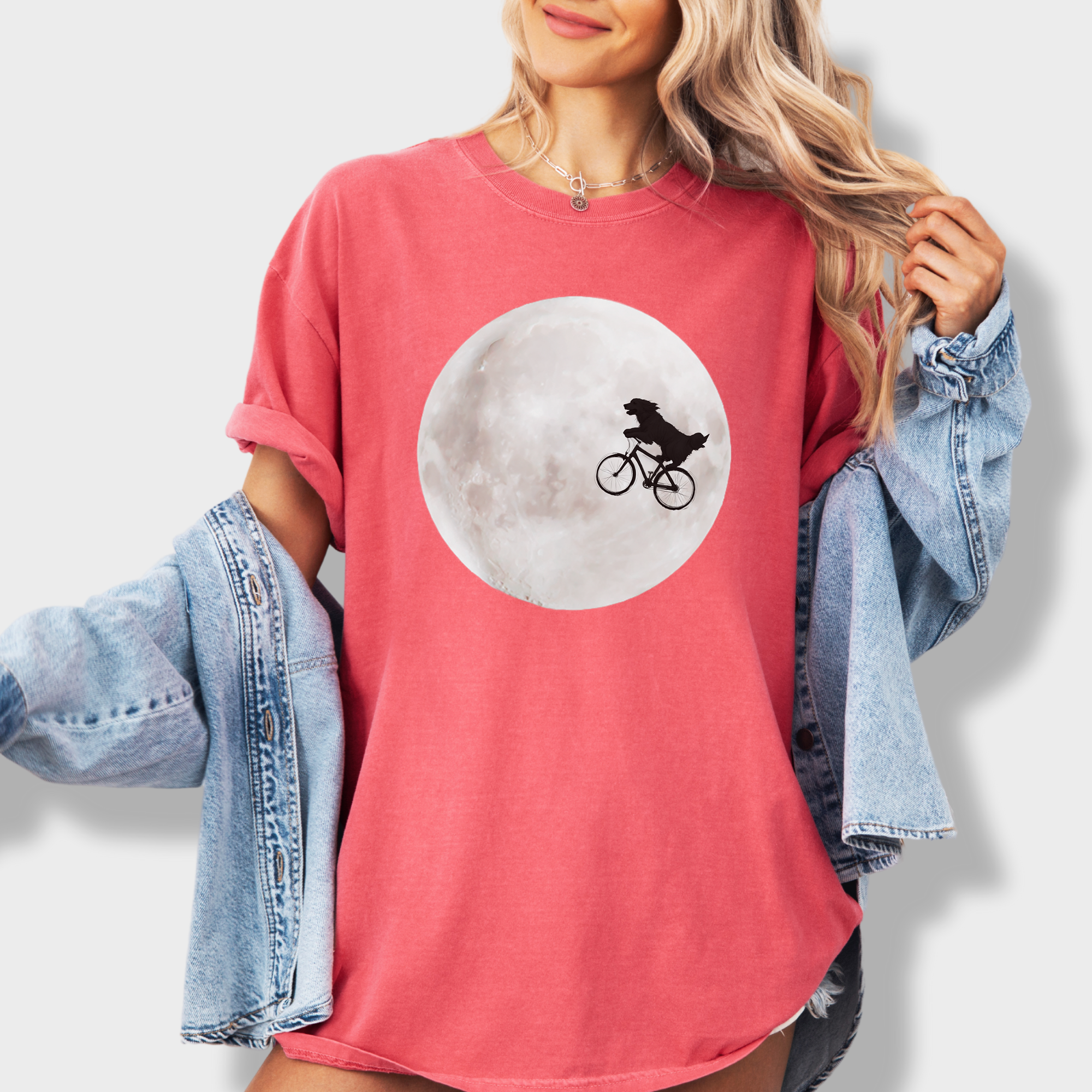 Retro Dog Phone Home Dog Minimalist Comfort Colors T-Shirt in Watermelon-Fetch N Found