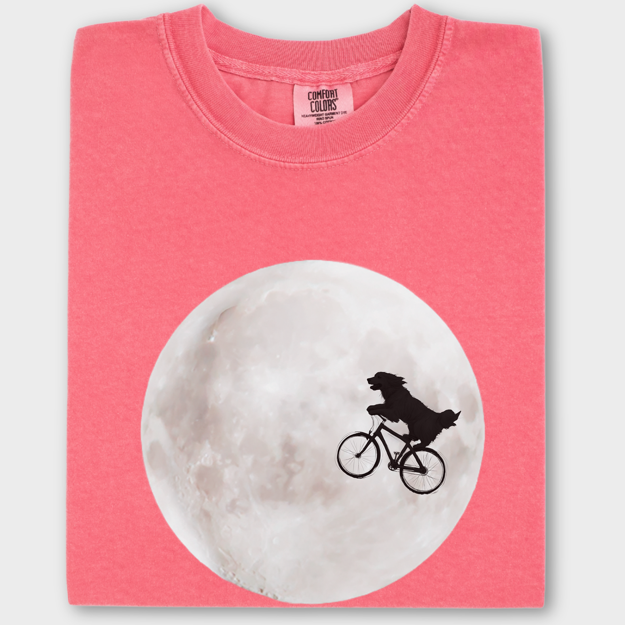 Retro Dog Phone Home Dog Minimalist Comfort Colors T-Shirt in Watermelon-Fetch N Found