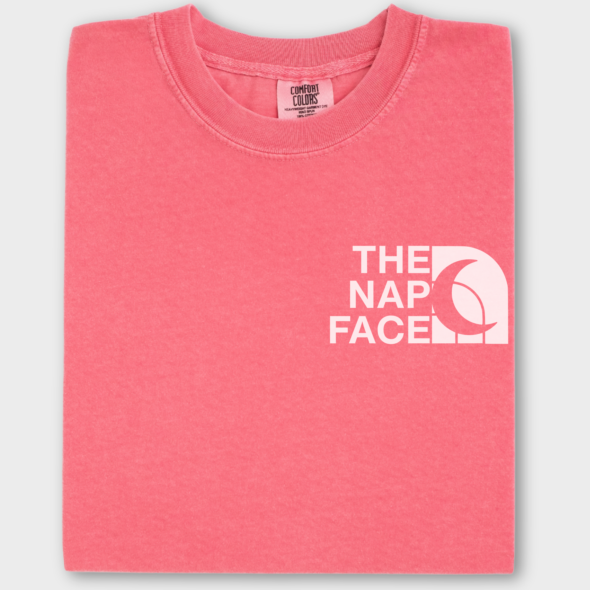 Modern The Nap Face Pet Text Comfort Colors T-Shirt in Watermelon-Fetch N Found