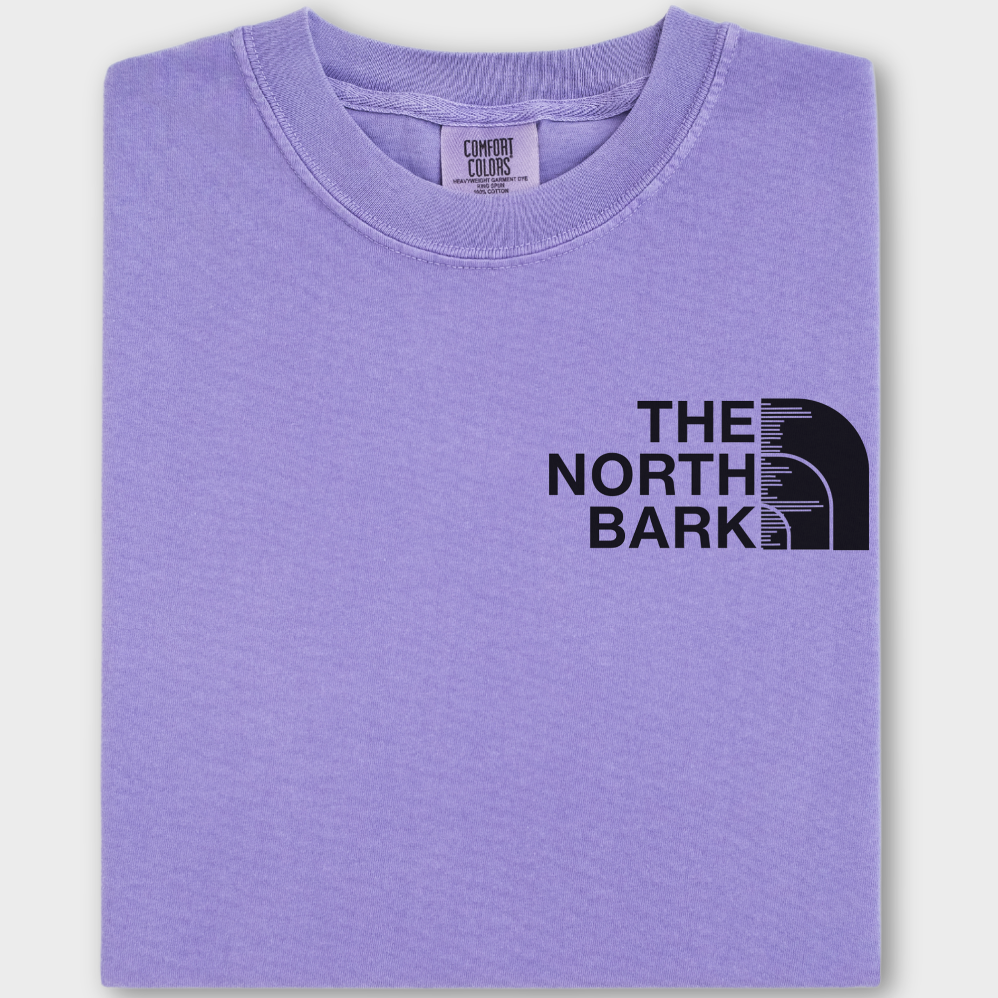 Artistic The North Bark Dog Graphic Comfort Colors T-Shirt in Violet-Fetch N Found