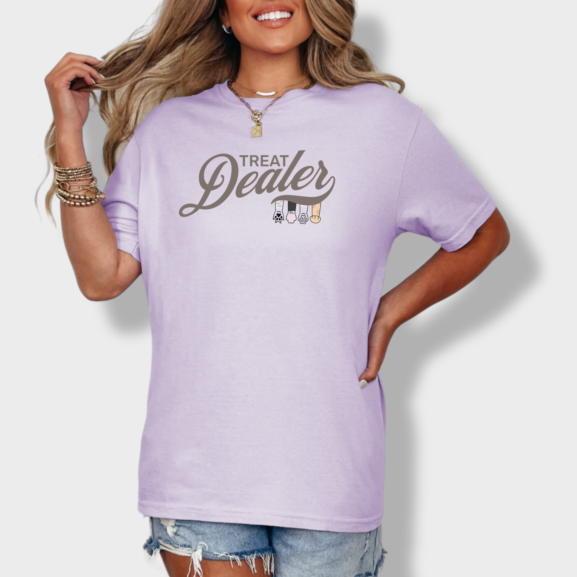 Funny pet parent tee with a playful retro-inspired design that celebrates every dog owner’s favorite role—treat giver!