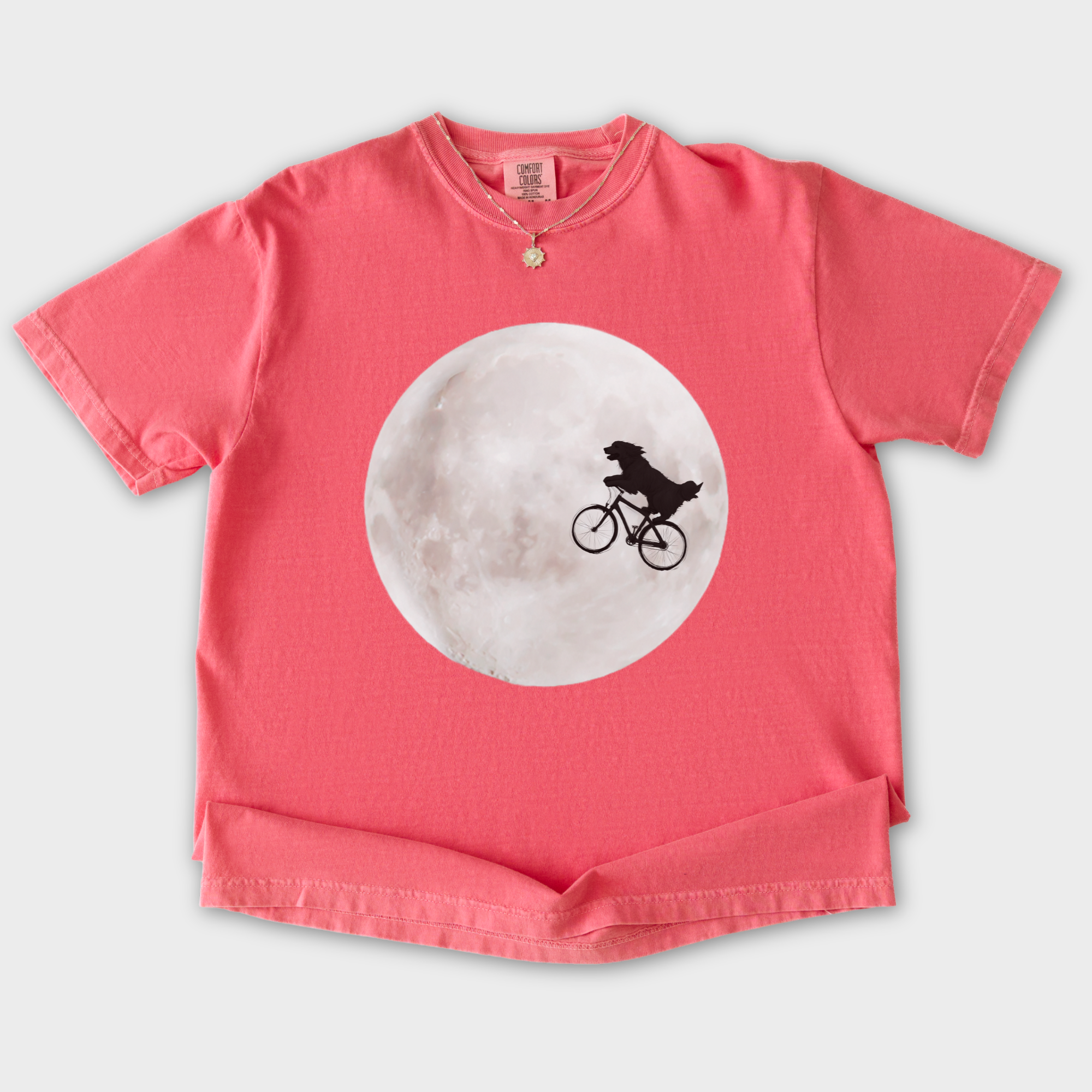 Retro Dog Phone Home Dog Minimalist Comfort Colors T-Shirt in Watermelon