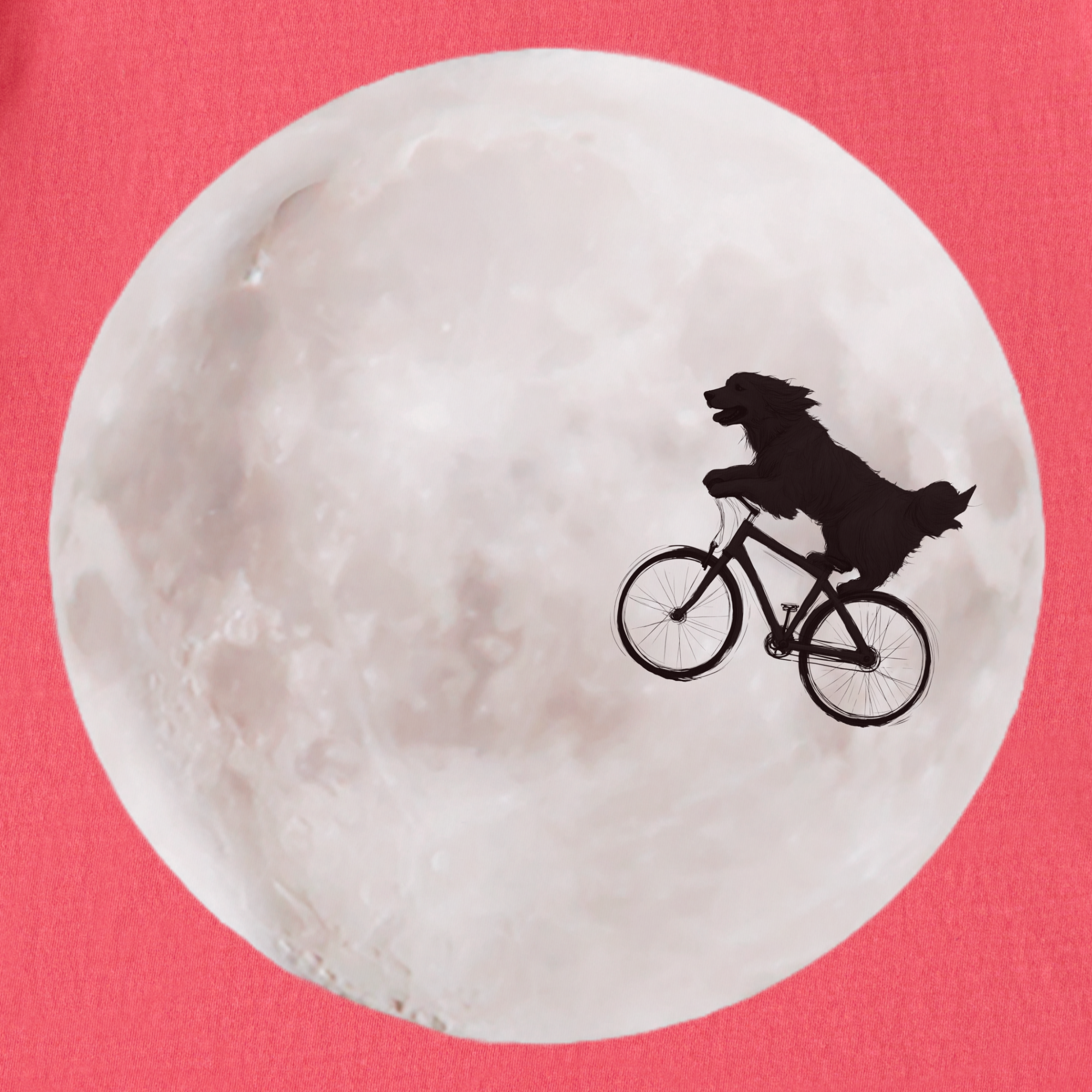 Retro Dog Phone Home Dog Minimalist Comfort Colors T-Shirt in Watermelon