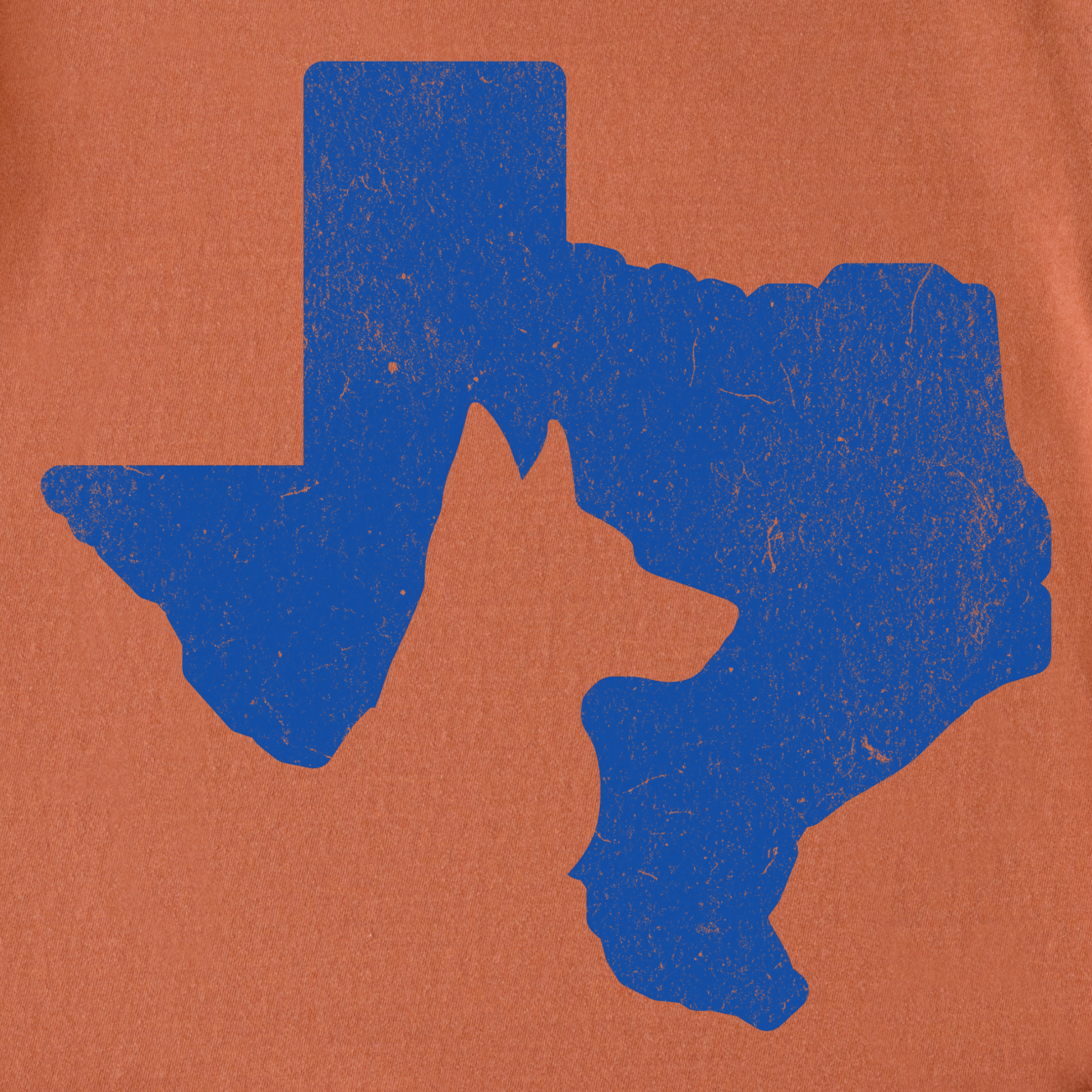 Minimalist Texas State Dog Lover Dog Graphic Comfort Colors T-Shirt in Yam-T-Shirt-Fetch N Found