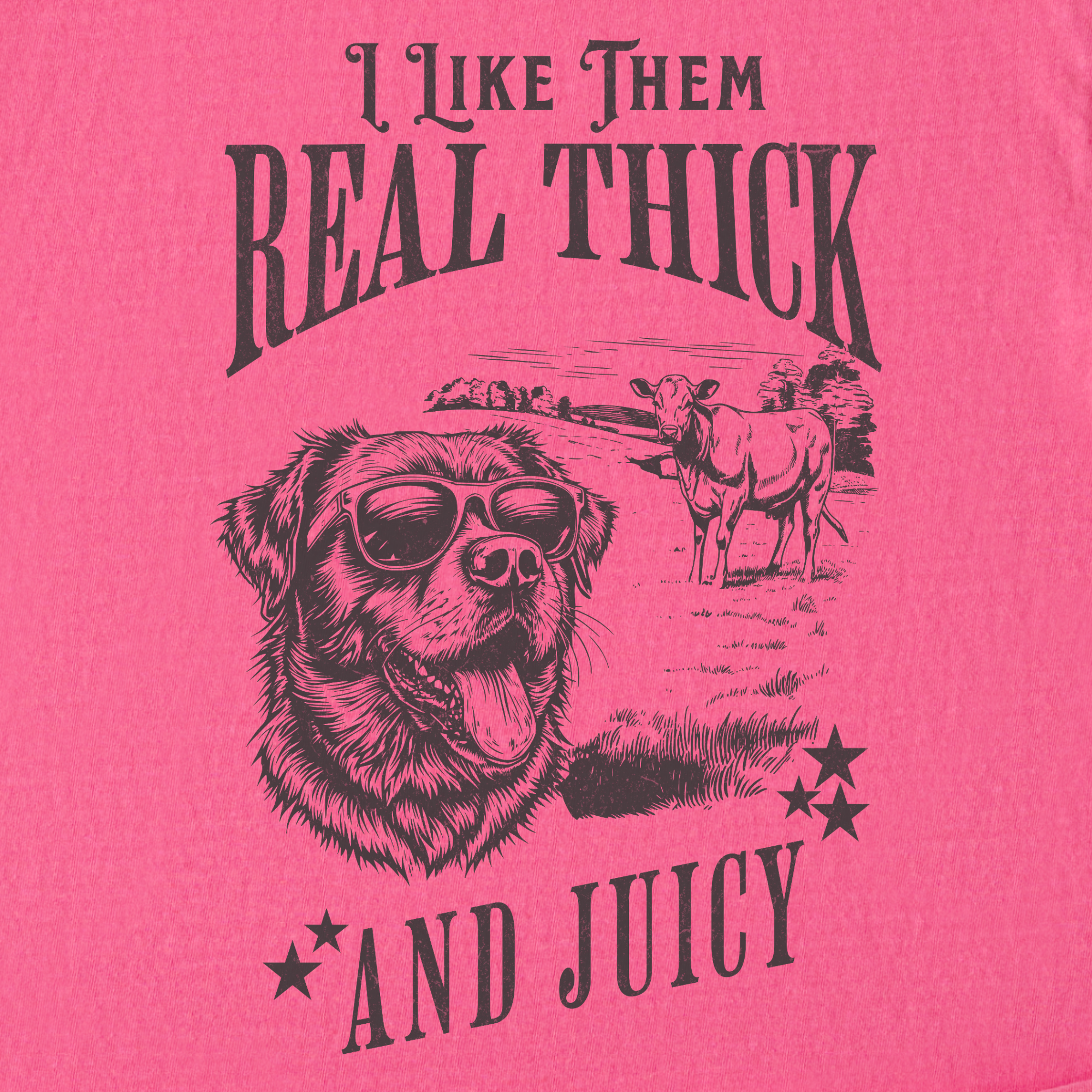 real-thick-and-juicy-t-shirt-in-crunchberry - Crunchberry Full Graphic