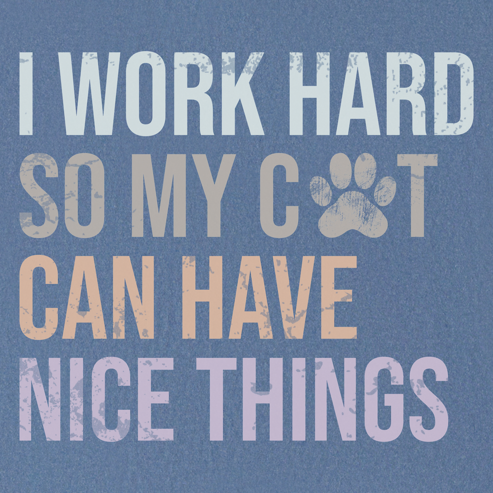 cat-has-nice-things-t-shirt-in-blue-jean - Blue Jean Full Graphic