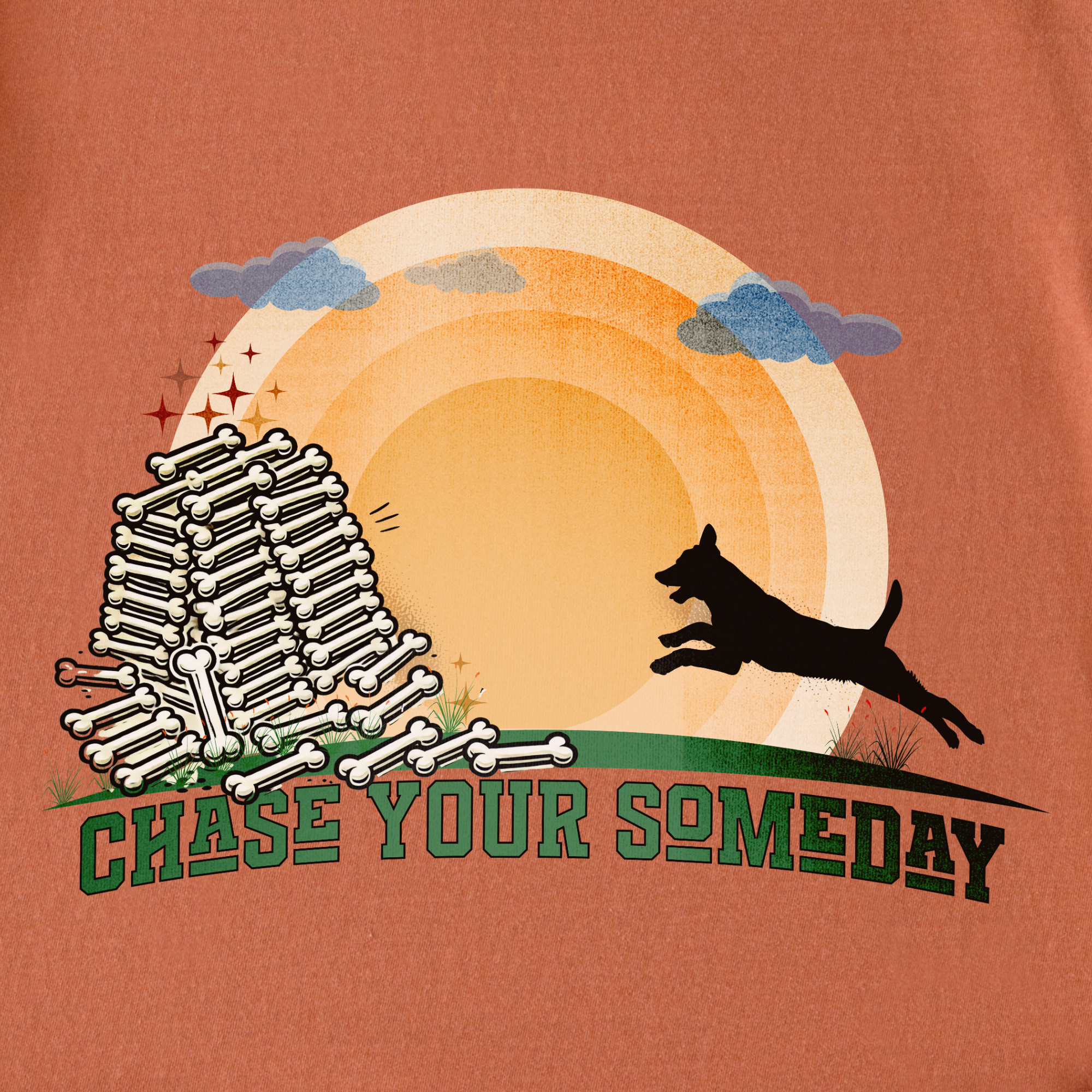 chase-your-someday-t-shirt-in-yam - Yam Full Graphic