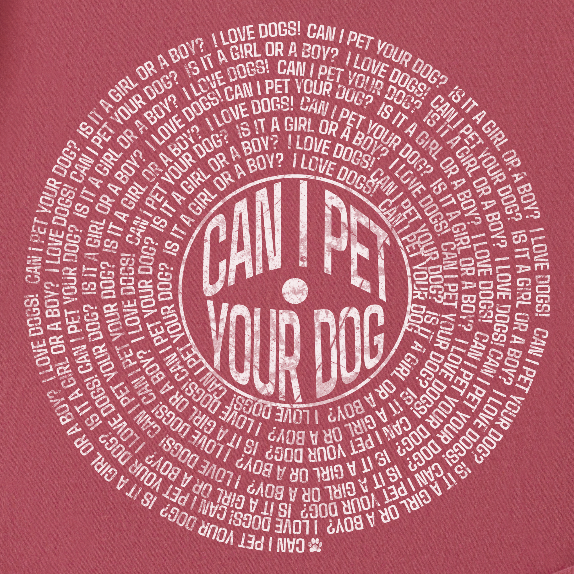 vintage-can-i-pet-your-dog-analog-record-song-dog-graphic-comfort-colors-t-shirt-in-crimson - Crimson Full Graphic