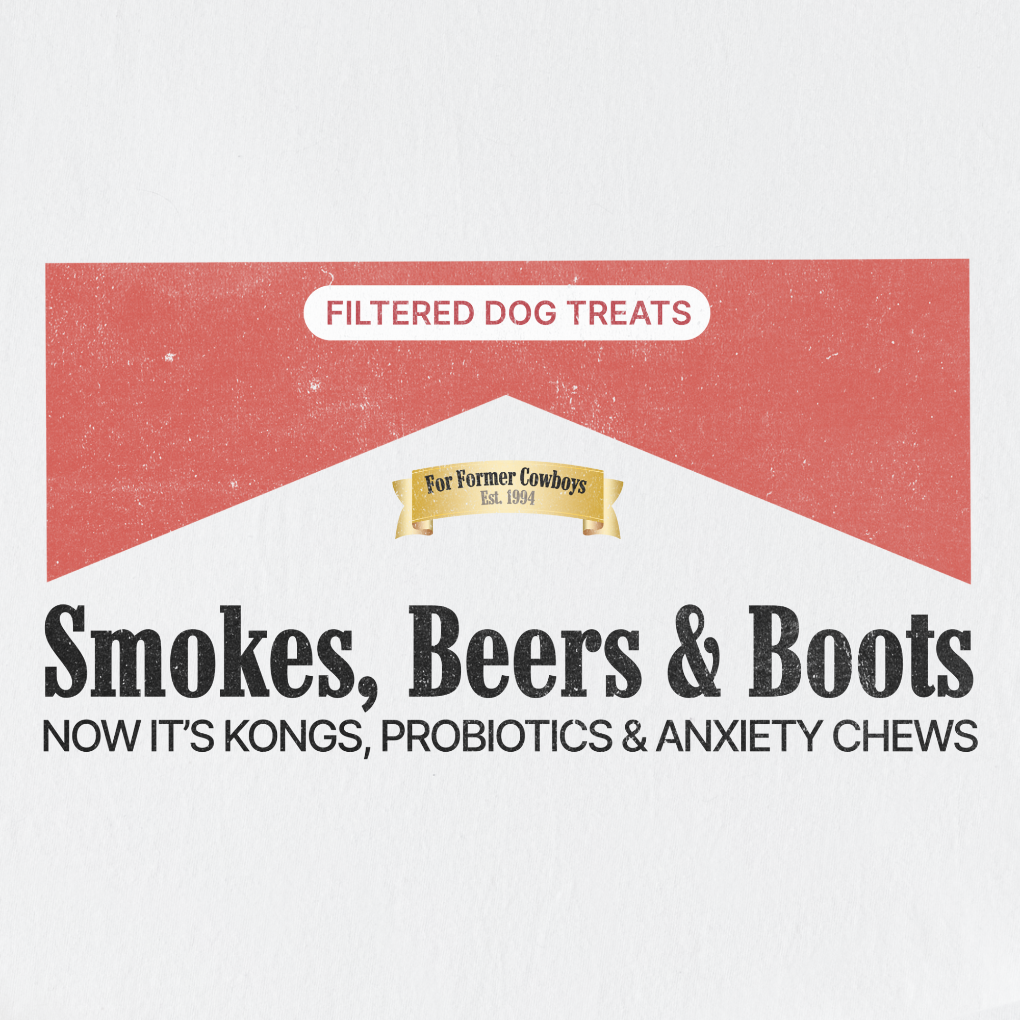 western-marlboro-dog-text-comfort-colors-t-shirt-in-white - White Full Graphic