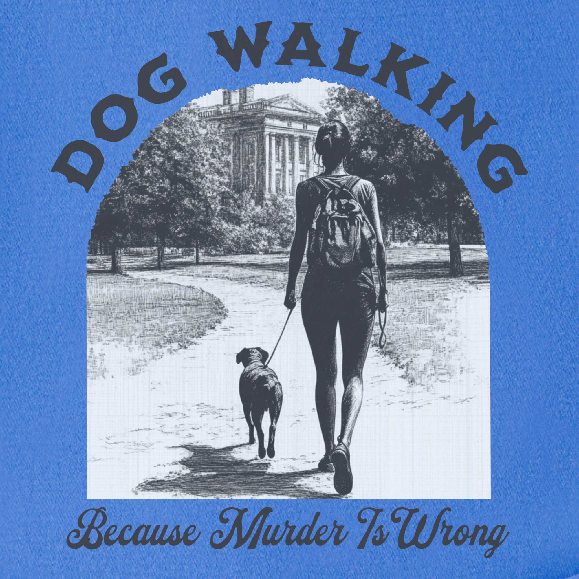 western-murder-is-wrong-dog-graphic-comfort-colors-t-shirt-in-flo-blue - Flo Blue Full Graphic
