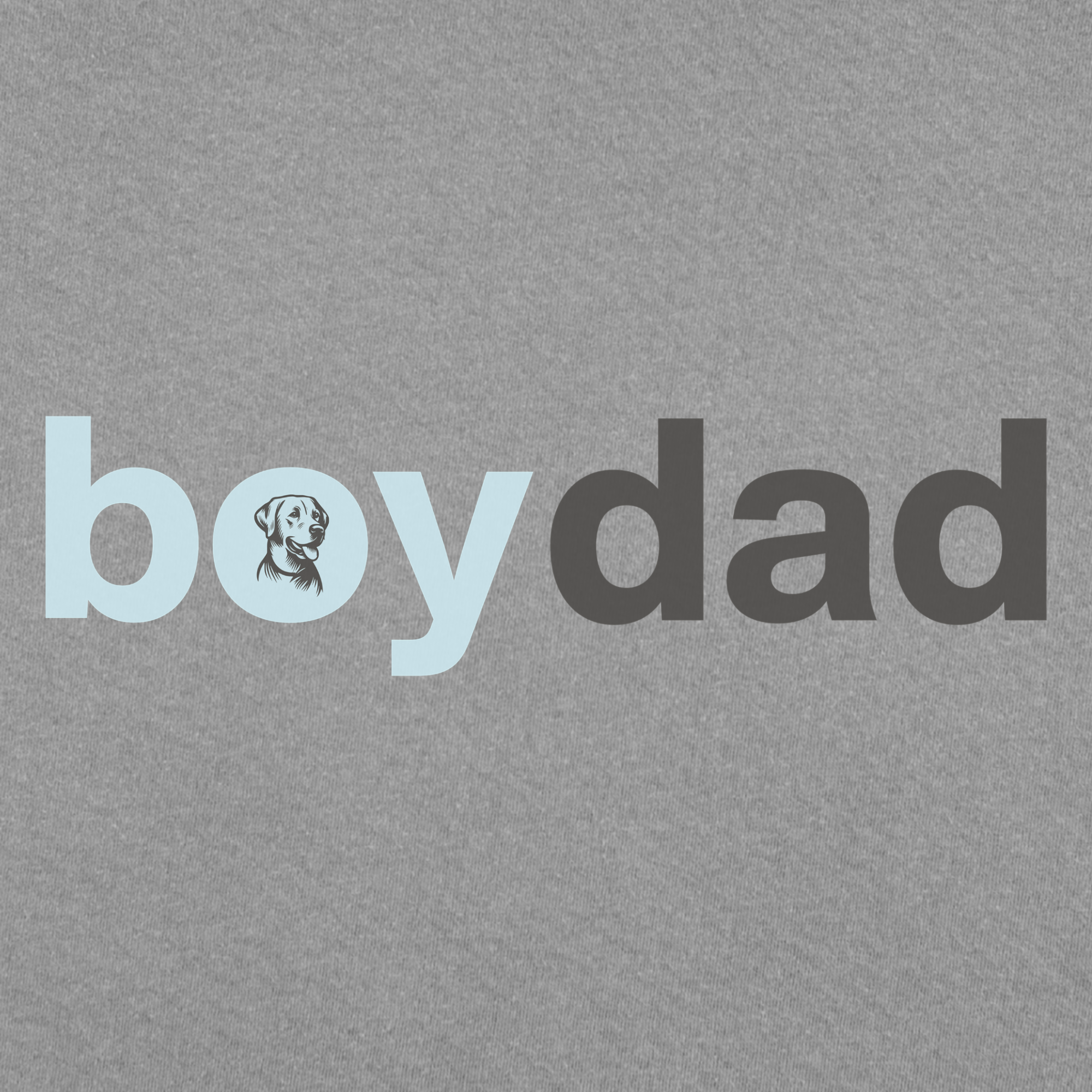 artistic-boy-dog-dad-dog-text-comfort-colors-t-shirt-in-grey - Grey Full Graphic