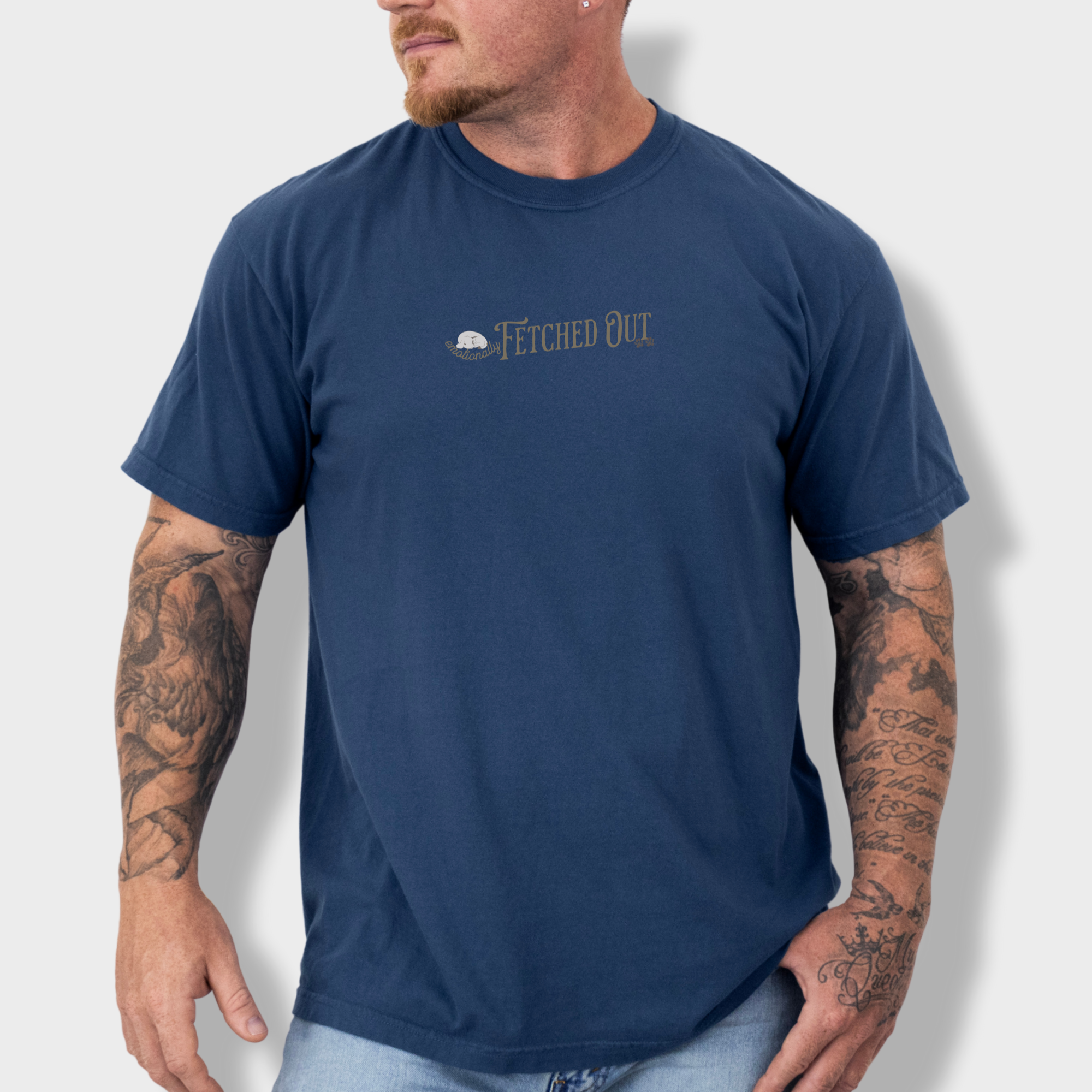 emotionally-fetched-out-t-shirt-in-midnight - Midnight Lifestyle Male Model