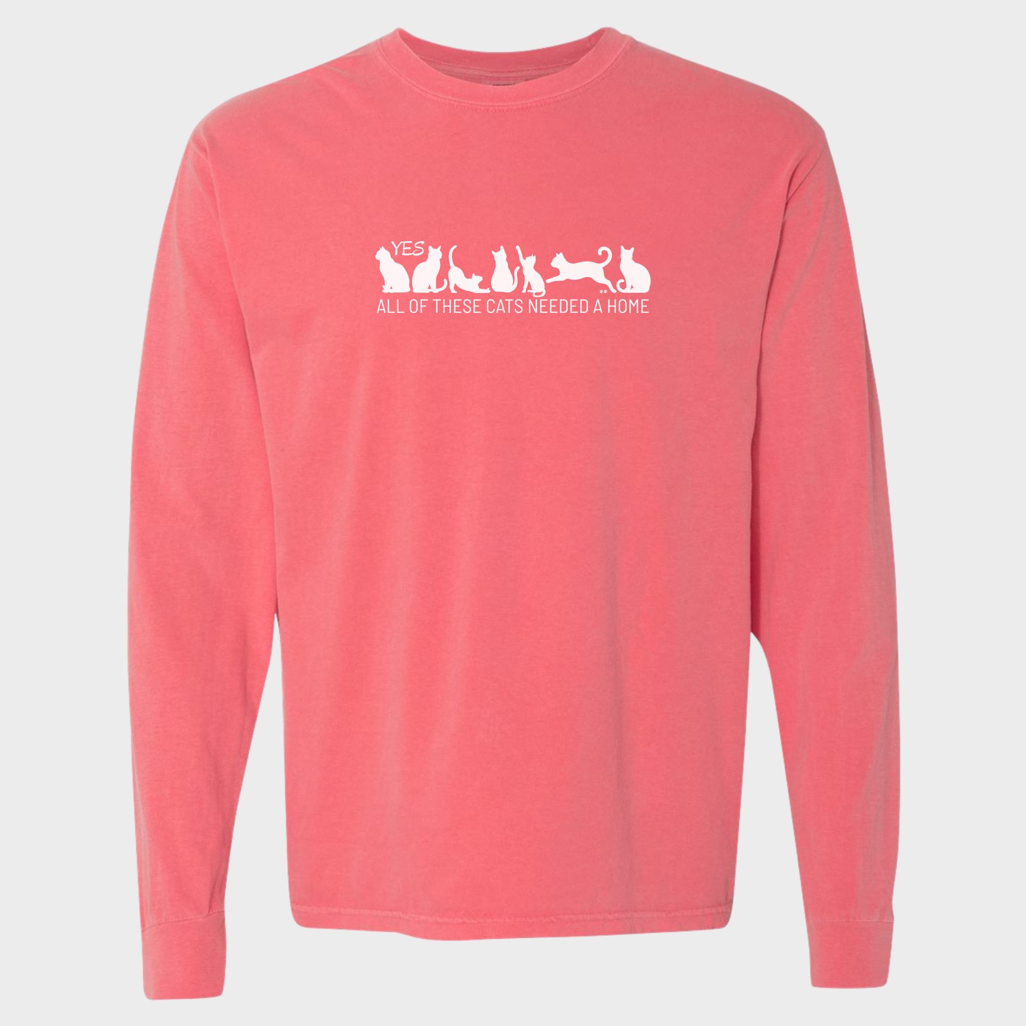 fetch-n-found  unisex tee for men and women featuring , Yes all of these cats needed a home Watermelon graphic T-Shirt made of 100% cotton - Watermelon 3D Front
