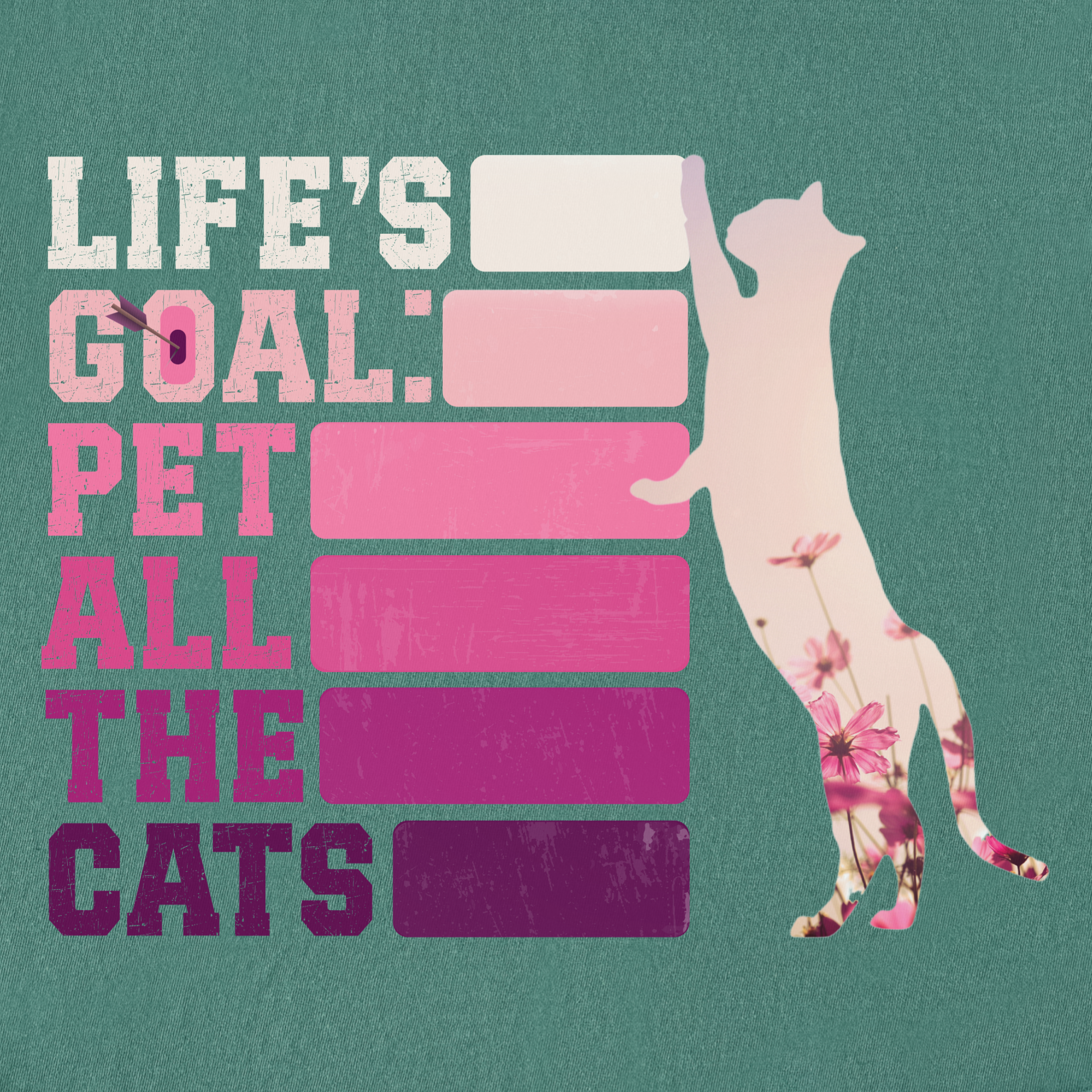 artistic-pet-all-the-cats-cat-text-comfort-colors-t-shirt-in-light-green - Light Green Full Graphic
