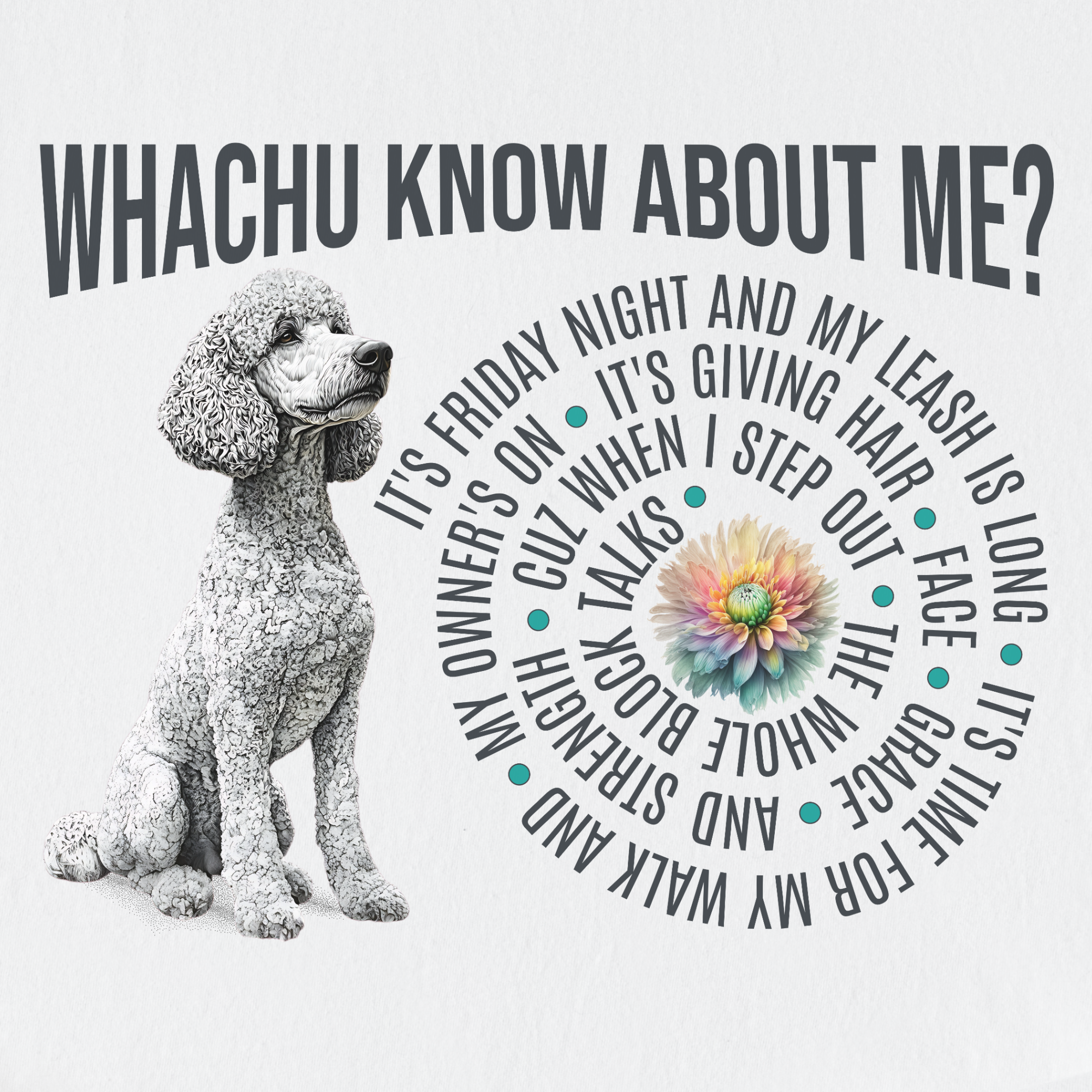 glorilla-inspired-whatchu-know-about-me-t-shirt-in-white - White Full Graphic