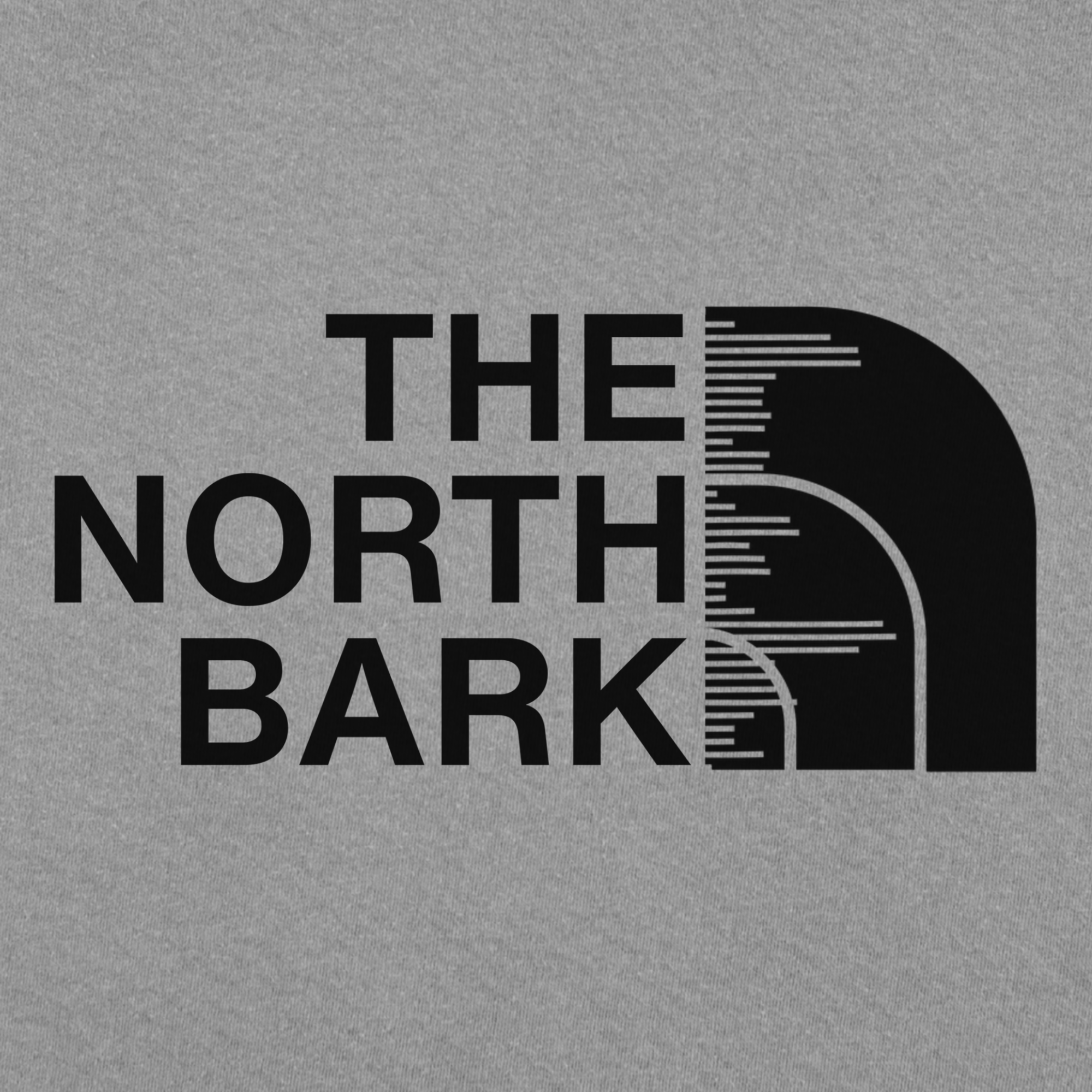 artistic-the-north-bark-dog-graphic-comfort-colors-t-shirt-in-grey - Grey Full Graphic