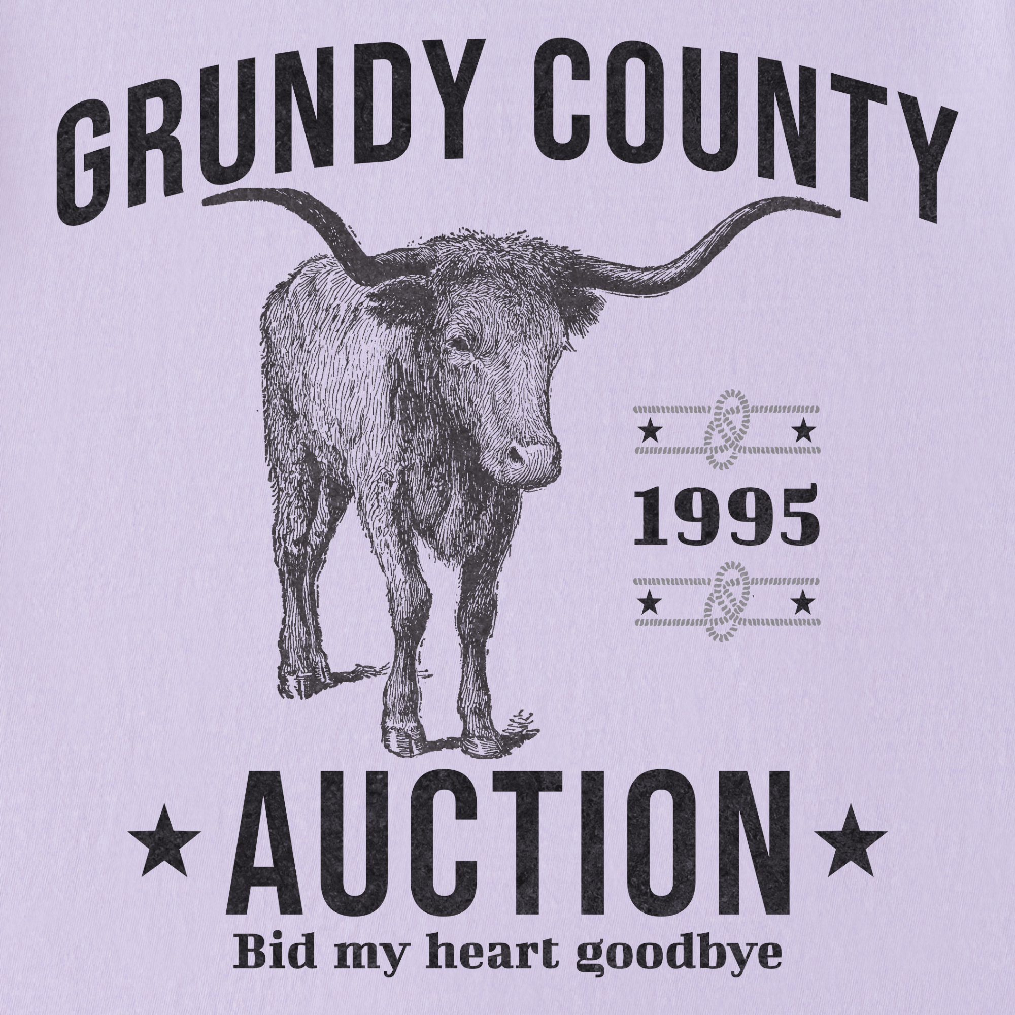 western-grundy-county-auction-animal-line-art-comfort-colors-t-shirt-in-orchid - Orchid Full Graphic