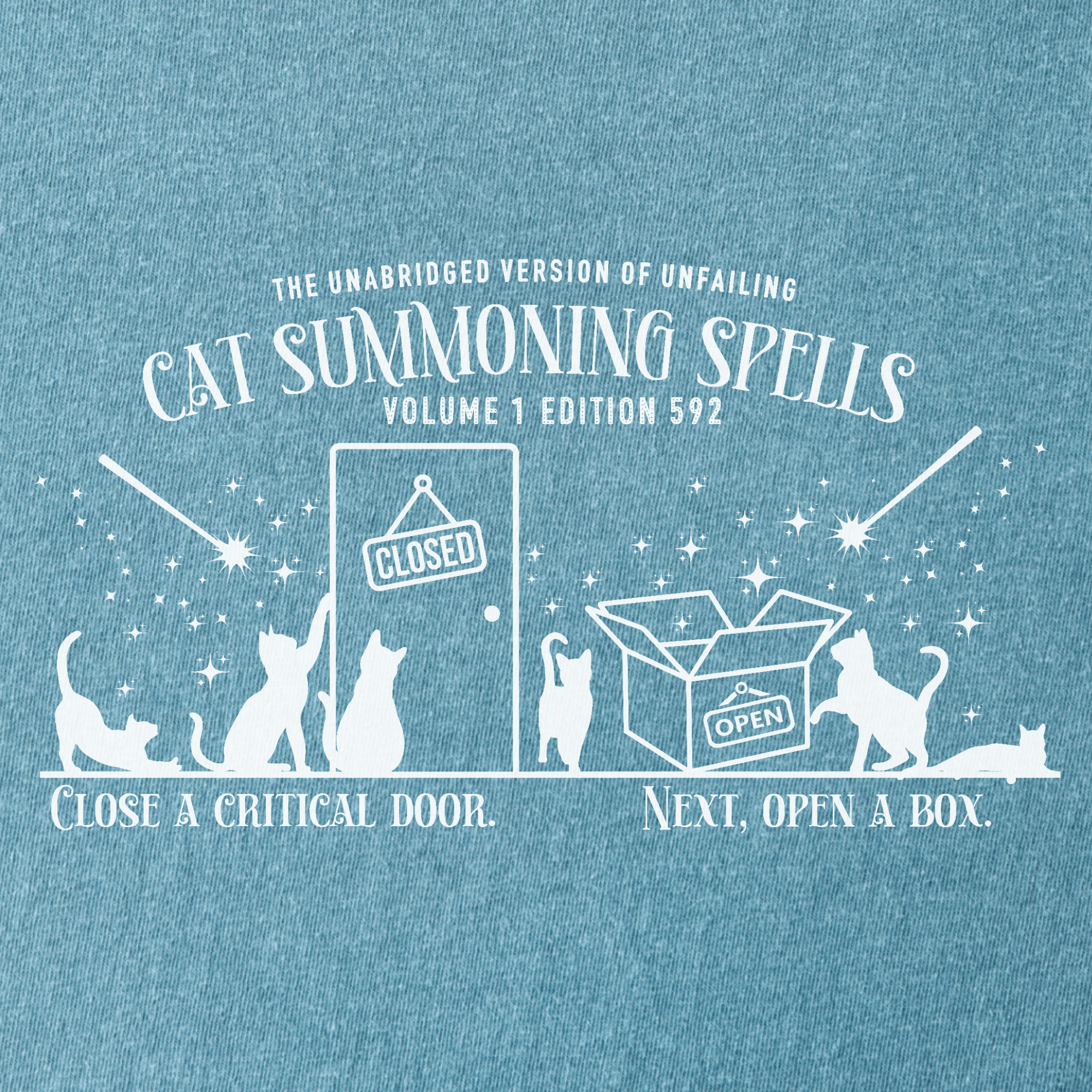 cat-summoning-spells-t-shirt-in-ice-blue - Ice Blue Full Graphic
