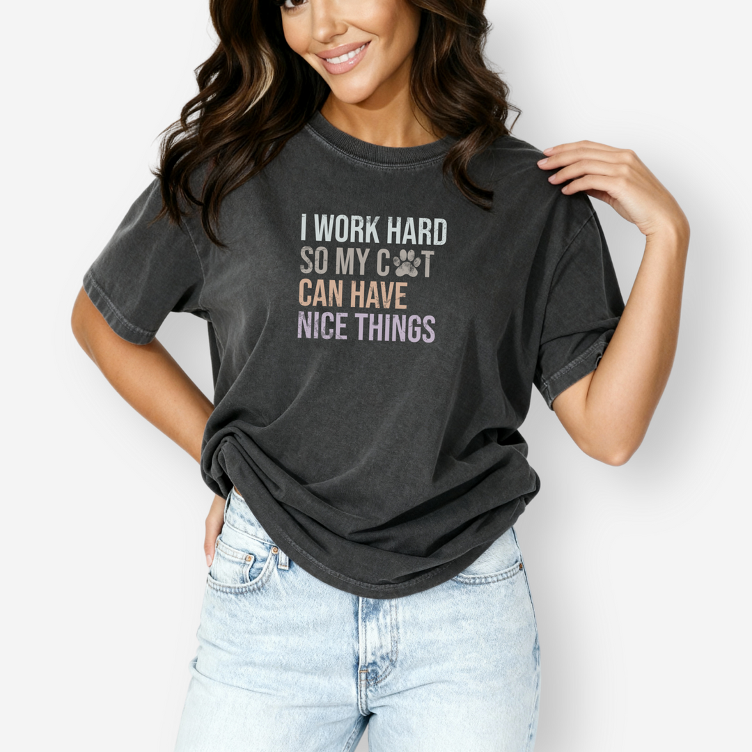 cat-has-nice-things-t-shirt-in-pepper - Pepper Female
