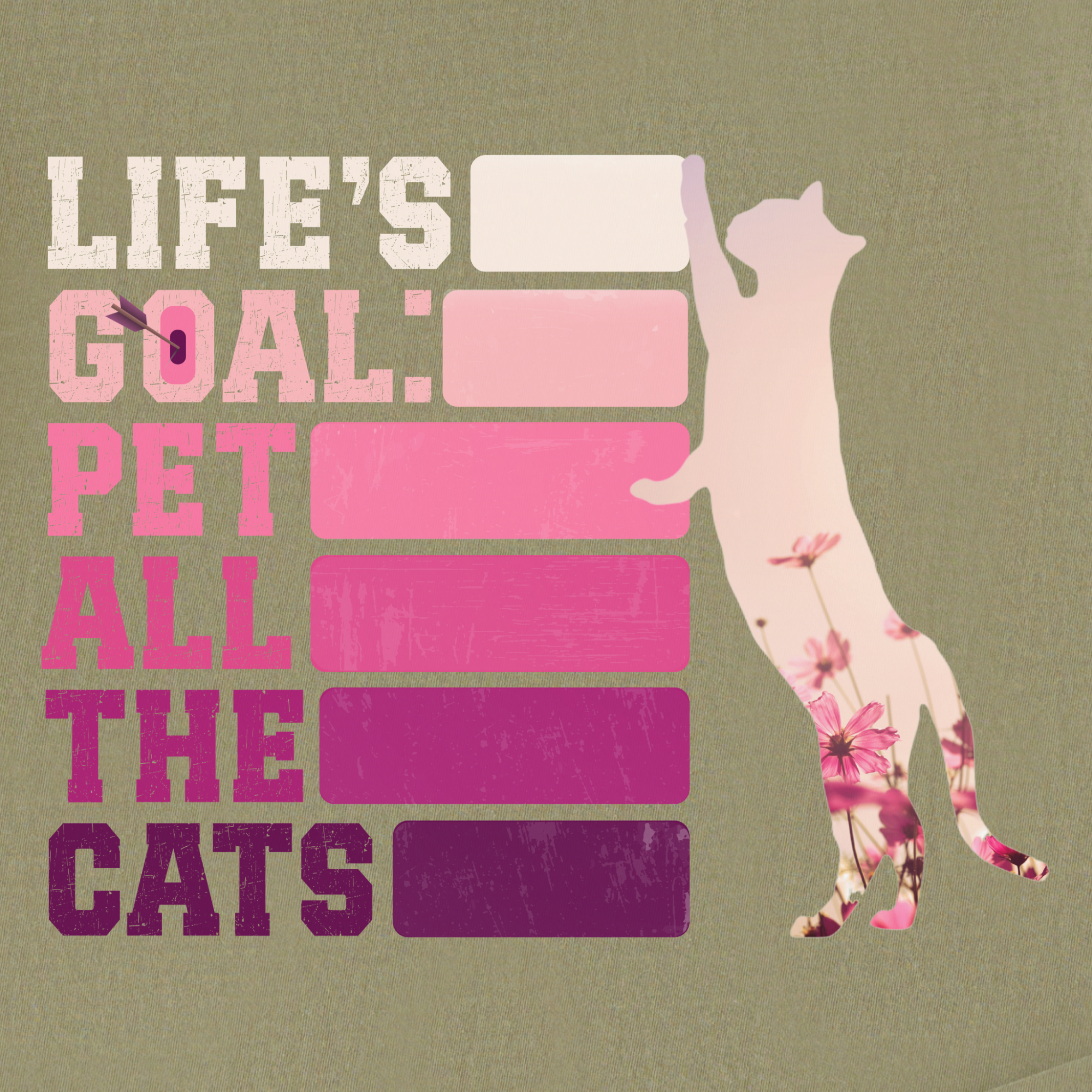 artistic-pet-all-the-cats-cat-text-comfort-colors-t-shirt-in-khaki - Khaki Full Graphic