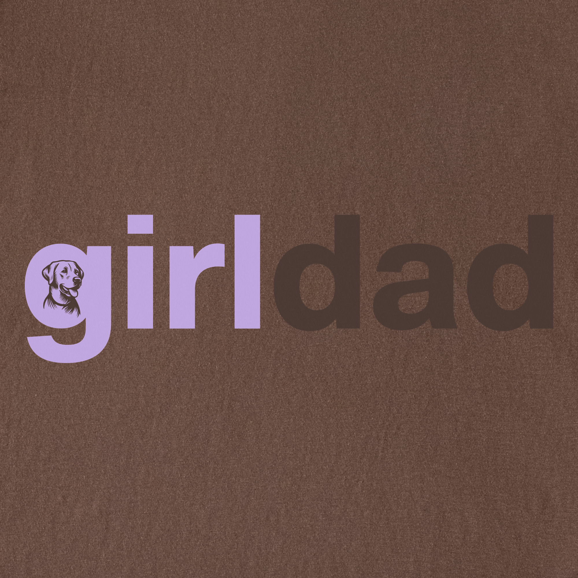 artistic-girl-dog-dad-dog-text-comfort-colors-t-shirt-in-espresso - Espresso Full Graphic