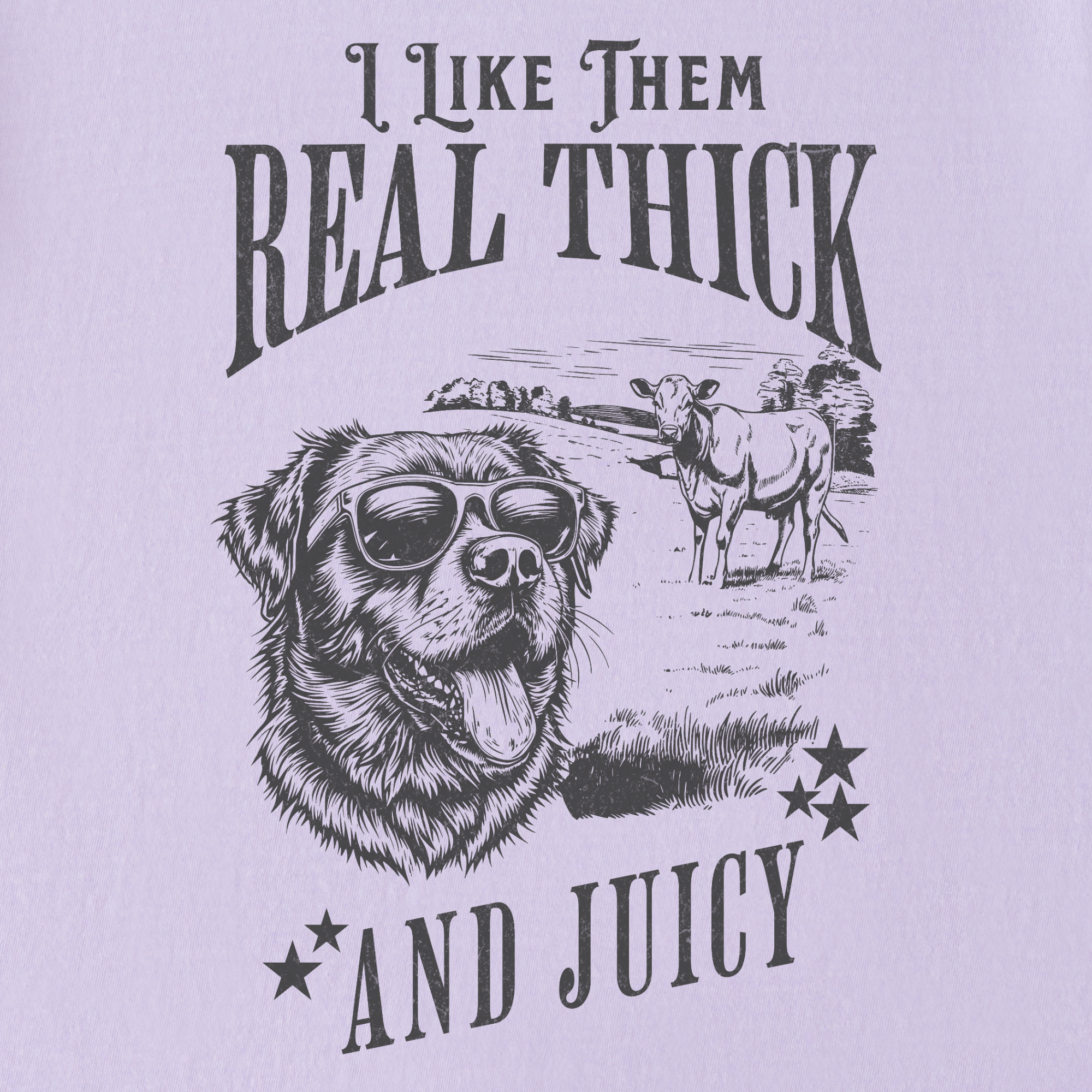 real-thick-and-juicy-t-shirt-in-orchid - Orchid Full Graphic