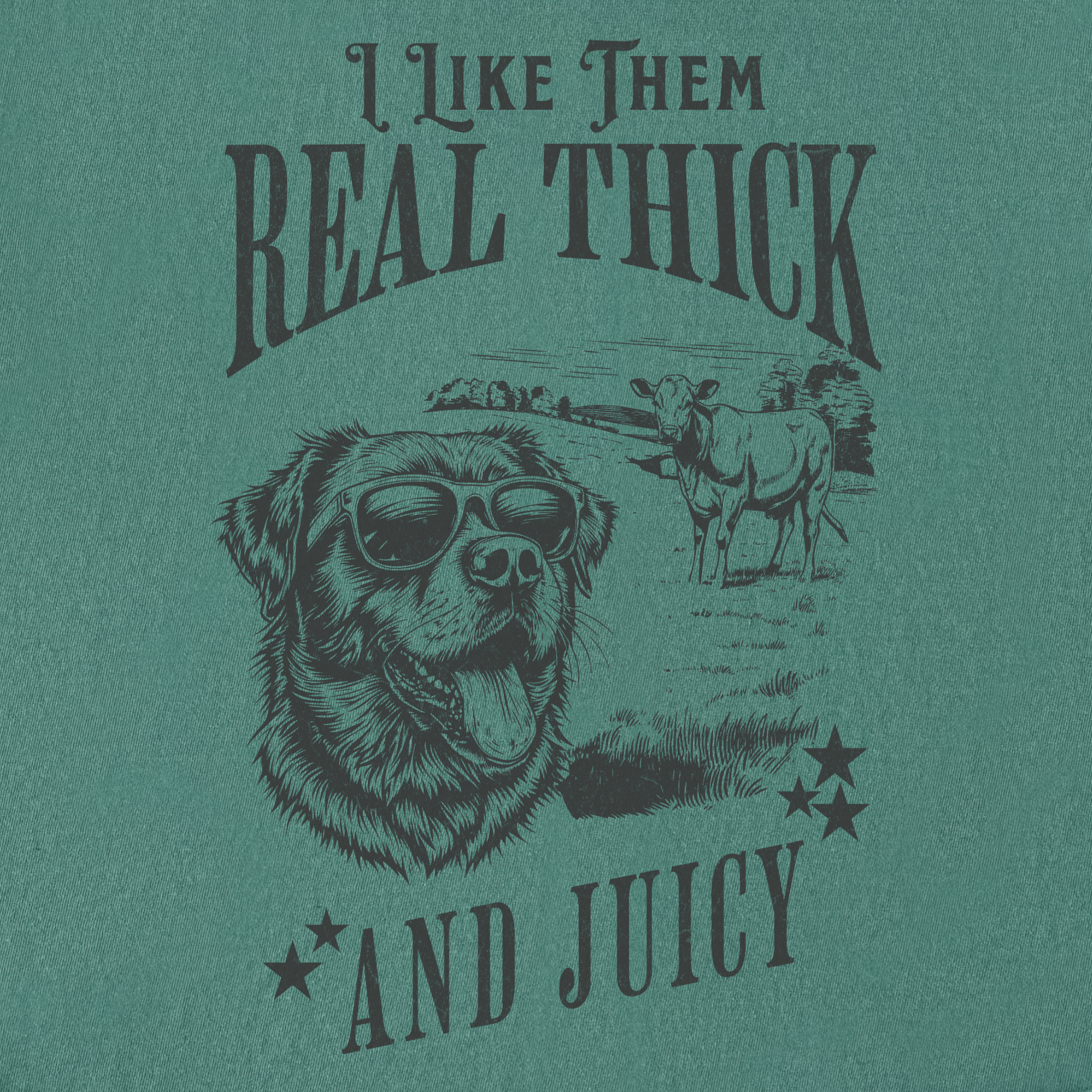 real-thick-and-juicy-t-shirt-in-light-green - Light Green Full Graphic