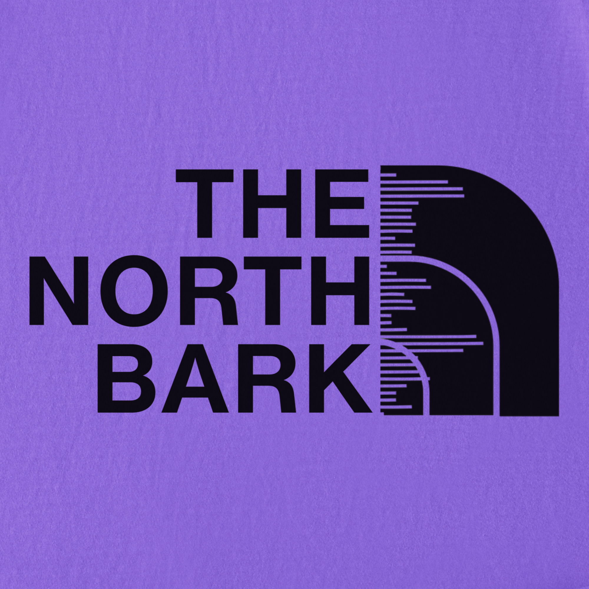 artistic-the-north-bark-dog-graphic-comfort-colors-t-shirt-in-violet - Violet Full Graphic