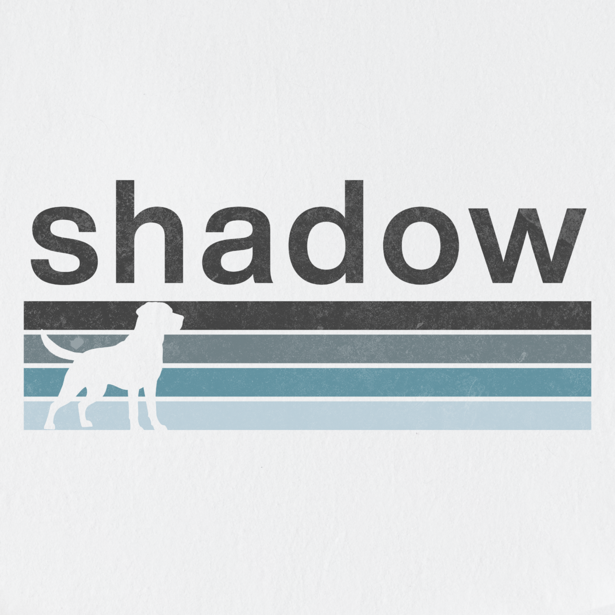 retro-dog-shadow-dog-text-comfort-colors-t-shirt-in-white - White Full Graphic