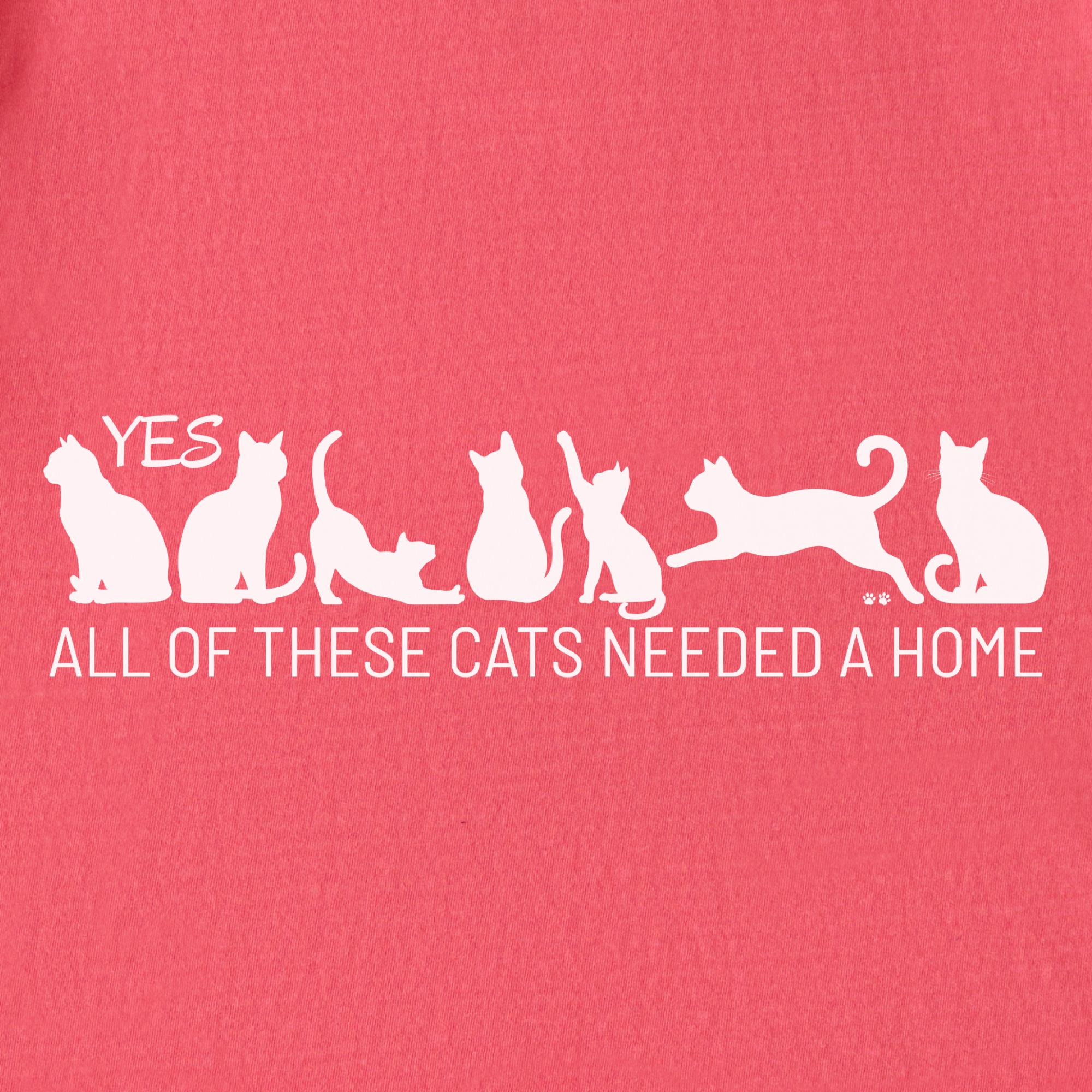 fetch-n-found  unisex tee for men and women featuring , Yes all of these cats needed a home Watermelon graphic T-Shirt made of 100% cotton - Watermelon Full Graphic