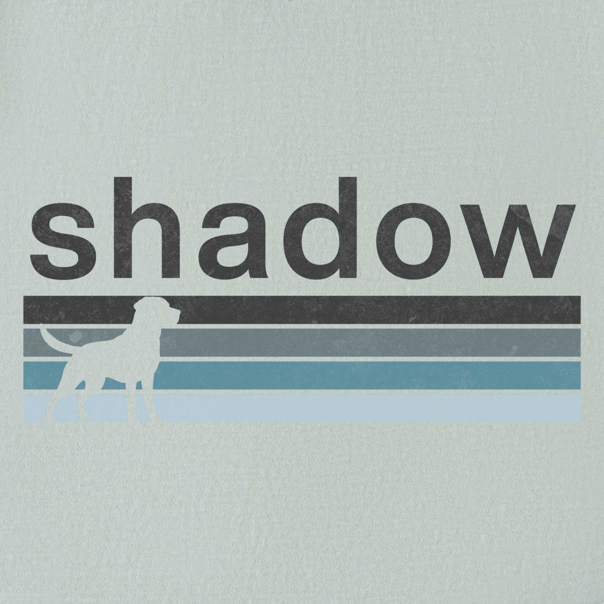retro-dog-shadow-dog-text-comfort-colors-t-shirt-in-granite - Granite Full Graphic