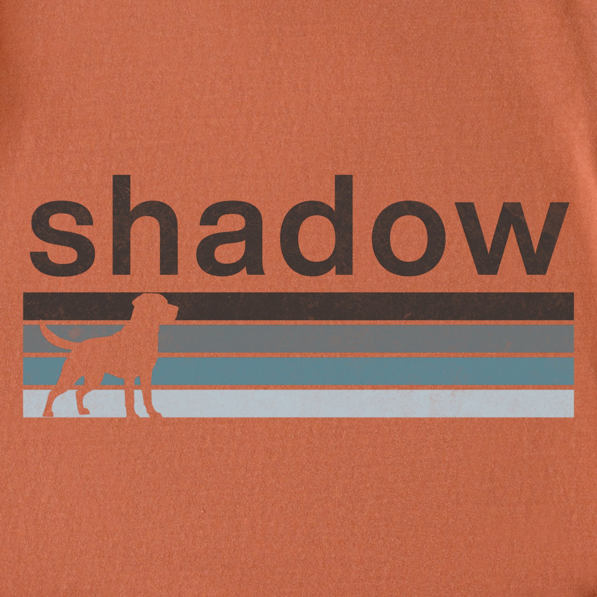 retro-dog-shadow-dog-text-comfort-colors-t-shirt-in-yam - Yam Full Graphic