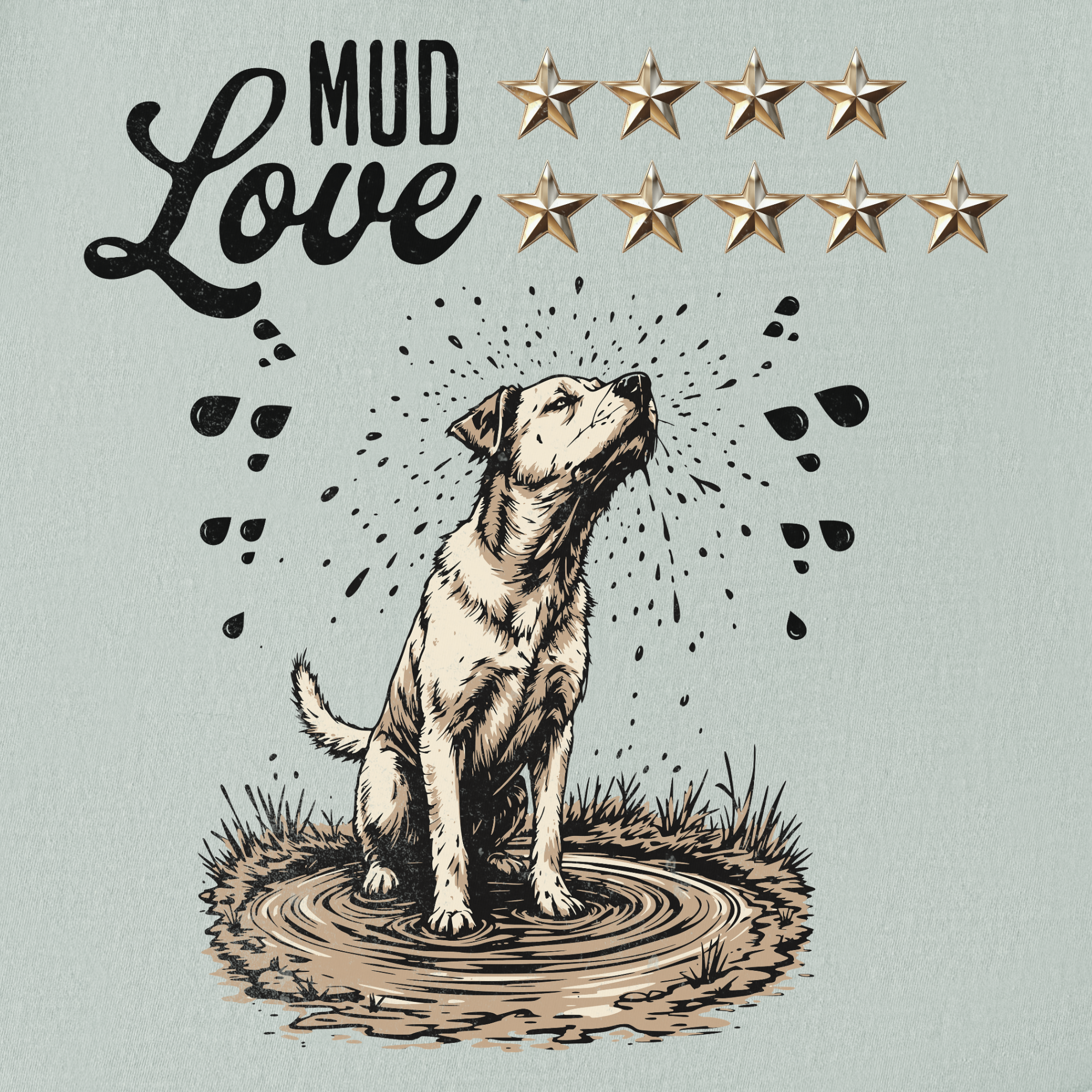 mud-4-stars-love-5-stars-tshirt-in-bay - Bay Full Graphic