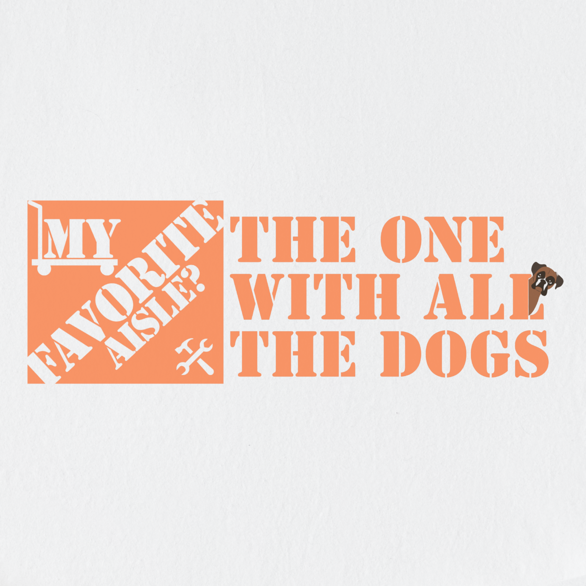 minimalist-my-favorite-toolbox-store-aisle-dog-graphic-comfort-colors-t-shirt-in-white - White Full Graphic