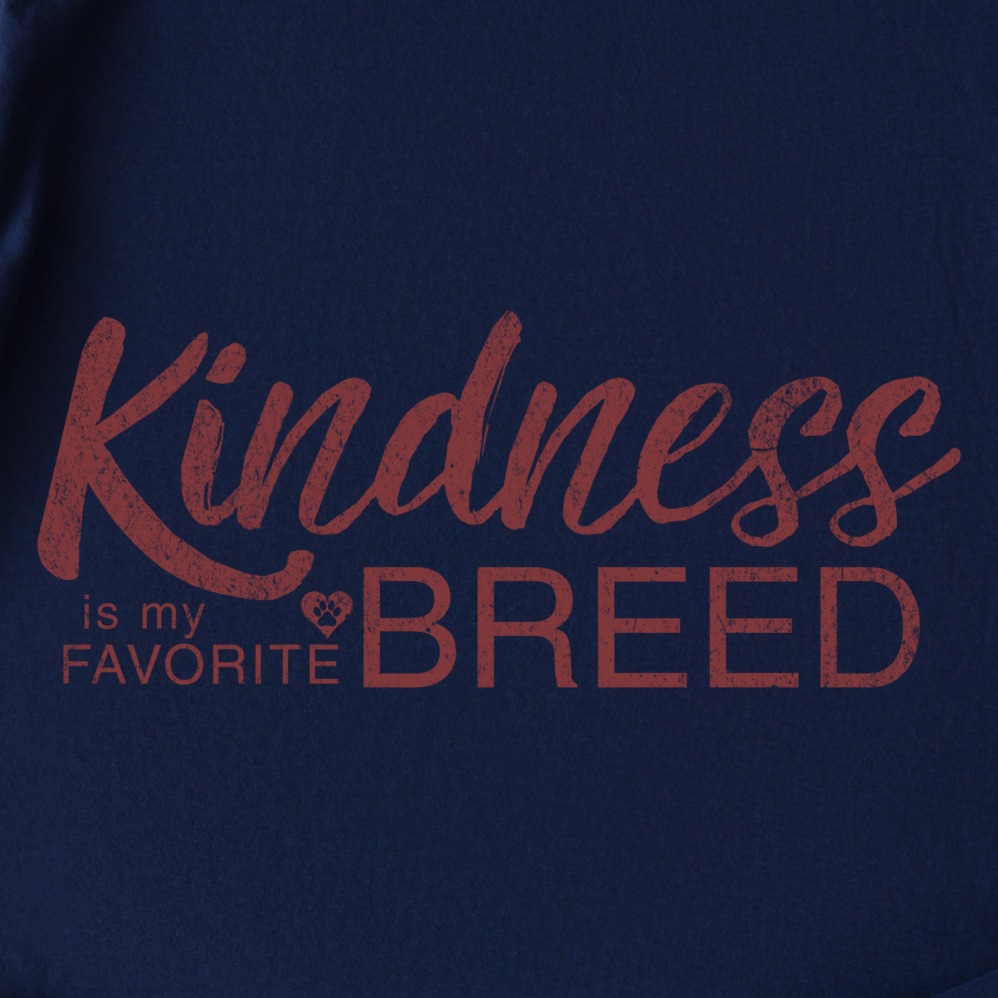 vintage-kindness-is-my-favorite-breed-dog-text-comfort-colors-t-shirt-in-true-navy - True Navy Full Graphic